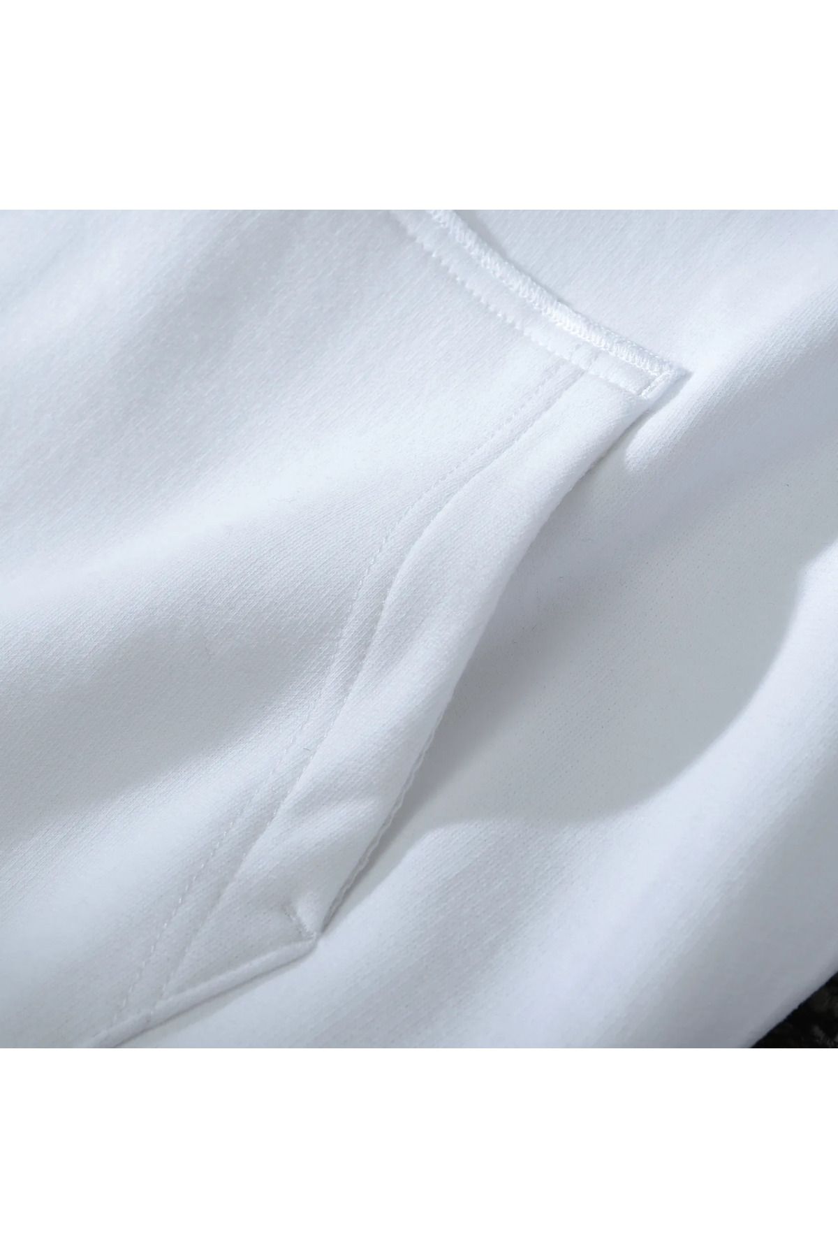 Anetos-Demon Slayer Akaza Face Design Back Printed White Sweatshirt 4