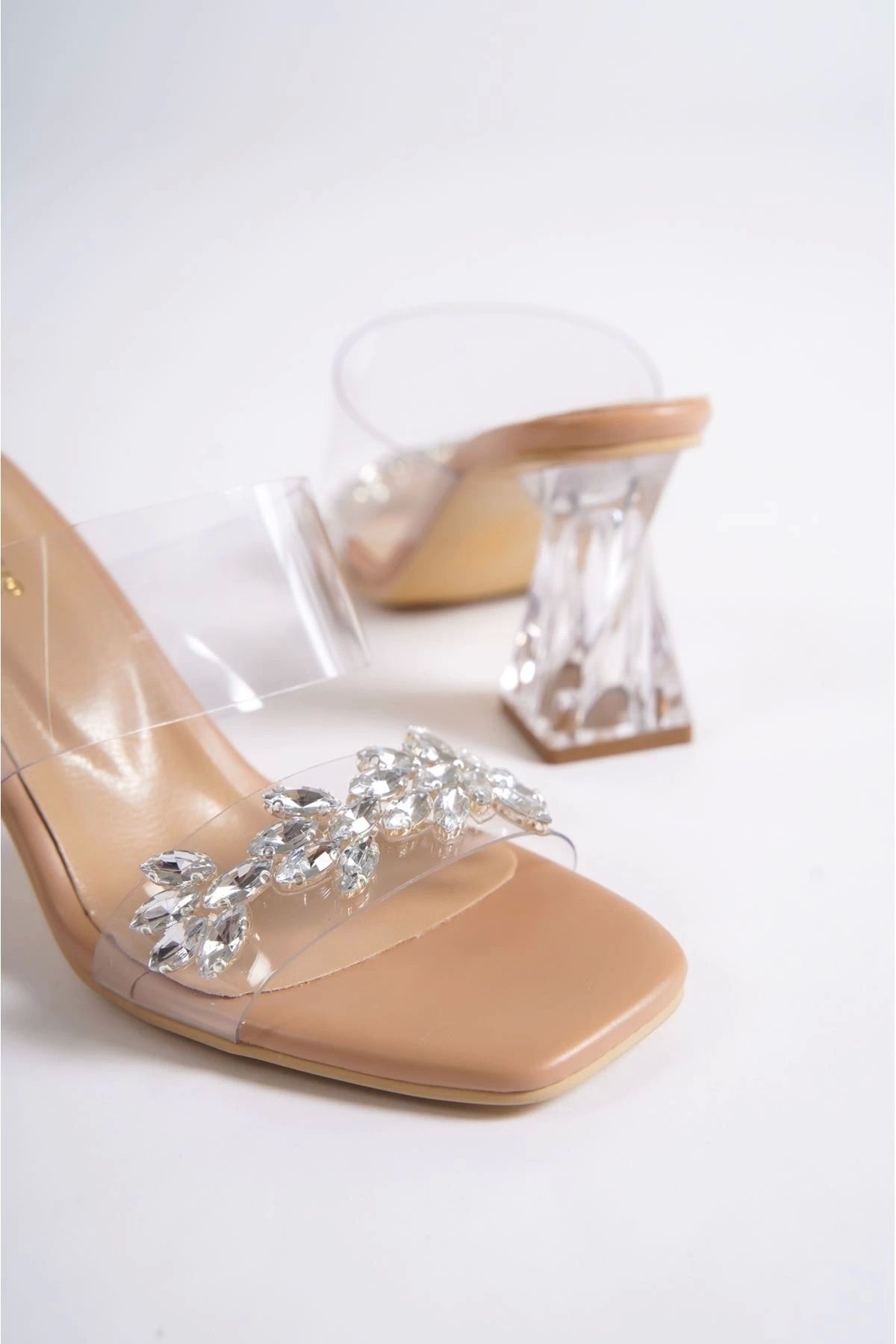 KAZAX-Ewro Nude Skin Transparent Banded Slippers 2