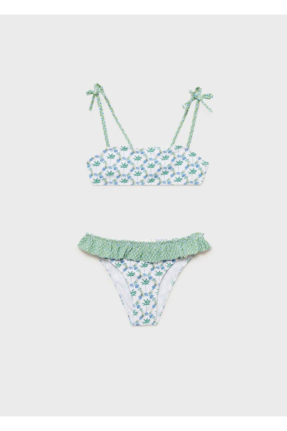 Desenli Kombine Bikini