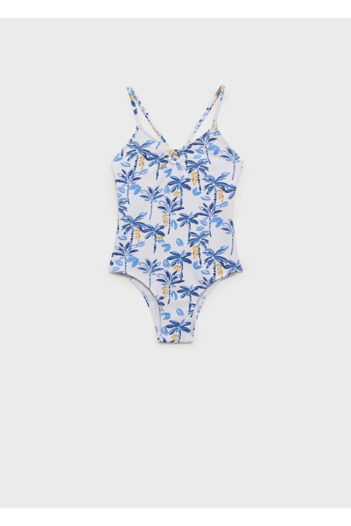 Tropikal desenli deniz şortu