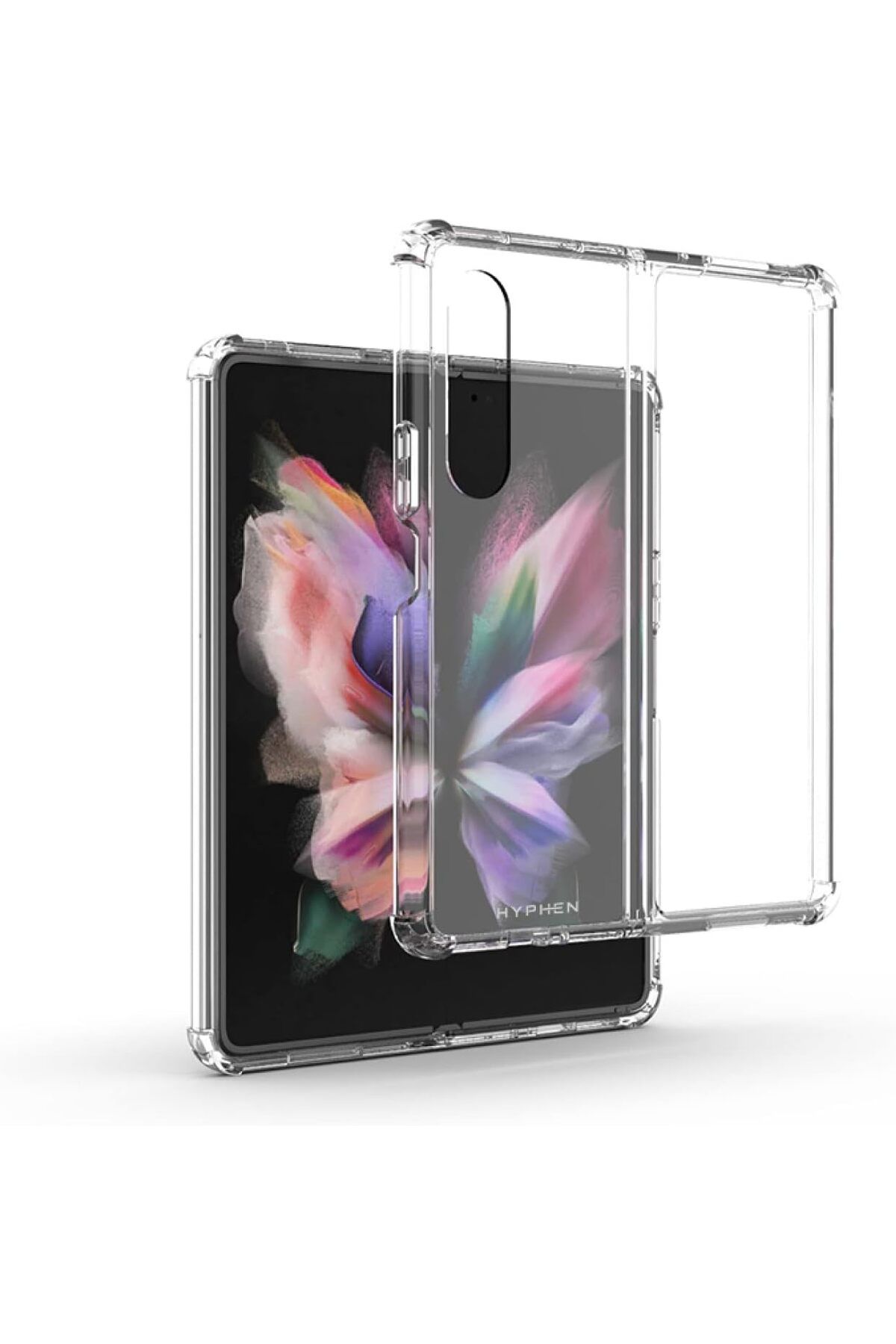 HYPHEN-حافظة حماية شفافة لهاتف Samsung Z Fold 3 2