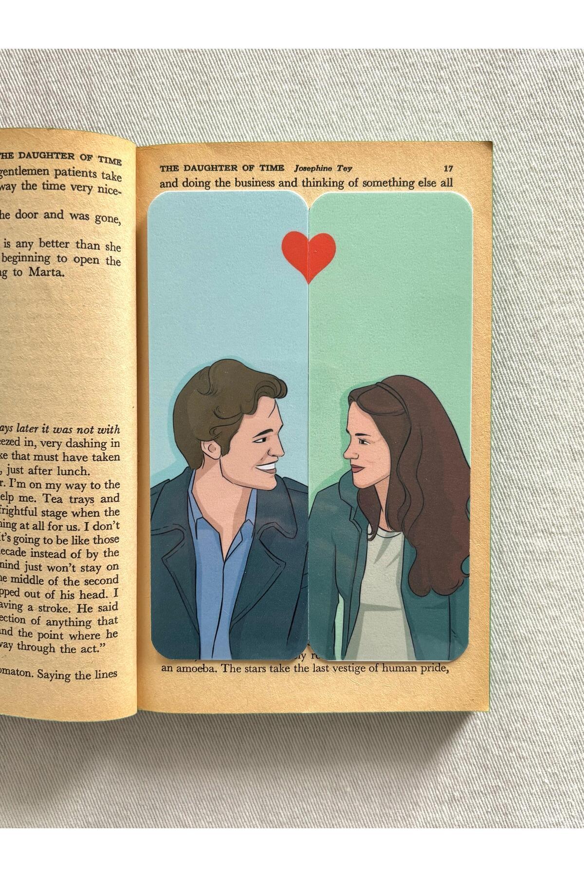 sevgiliye özel Çift Kitap Ayracı Seti