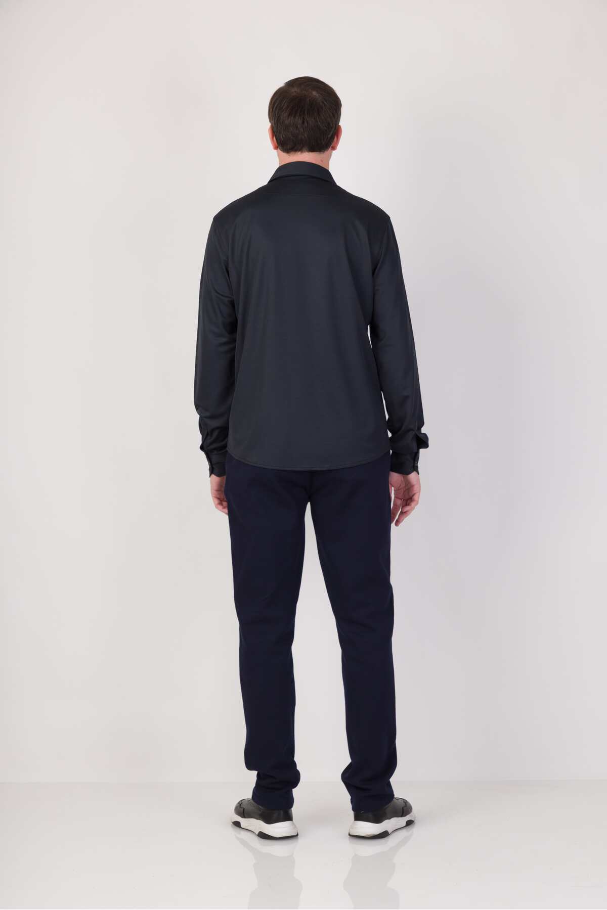 ACC WEAR Premium Uzun Manşet Kol Gömlek Antrasit görsel 7