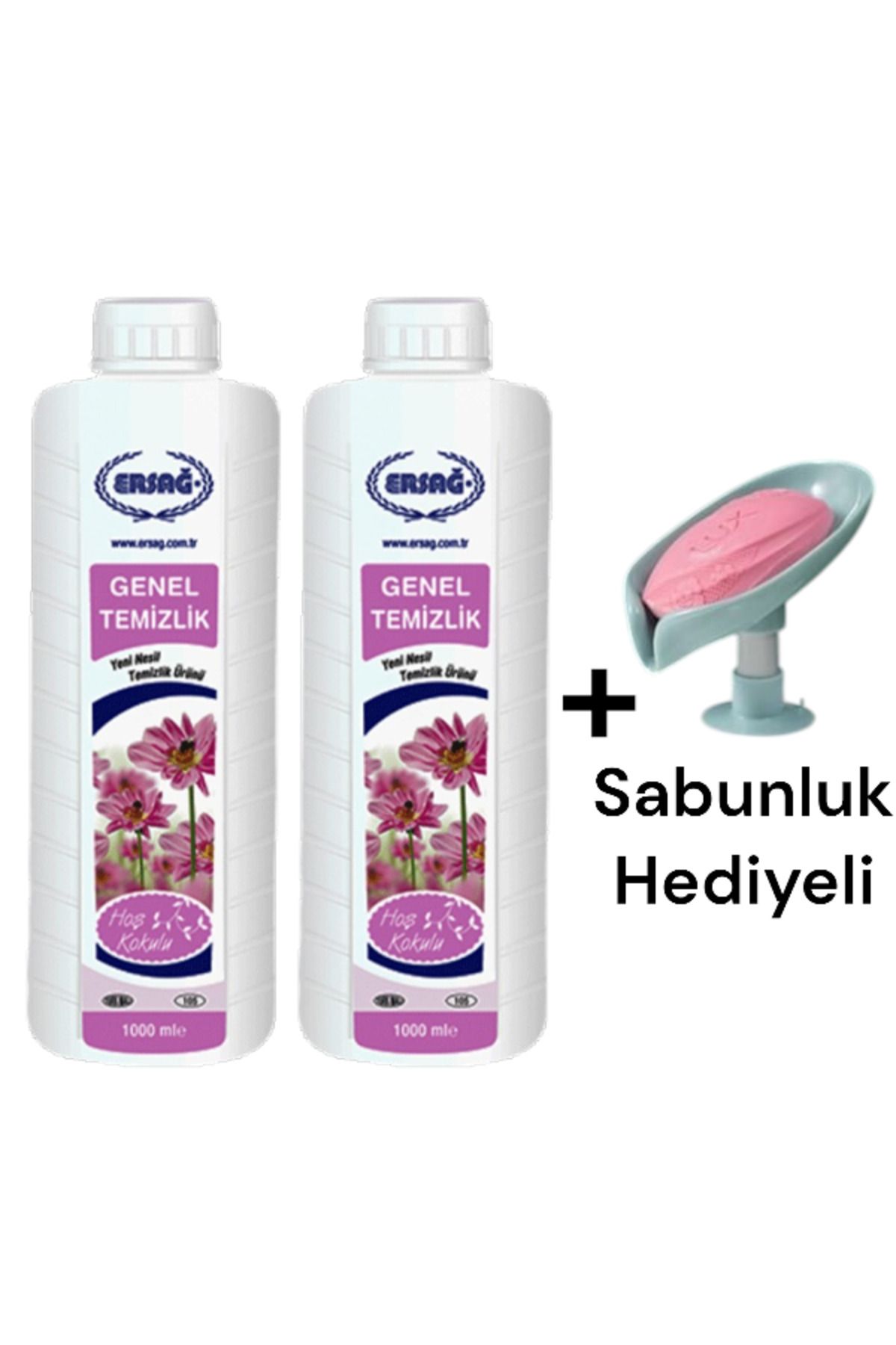 Ersağ Genel Temizlik (2 ADET) 1000 ML + ( Sabunluk ) 105-48