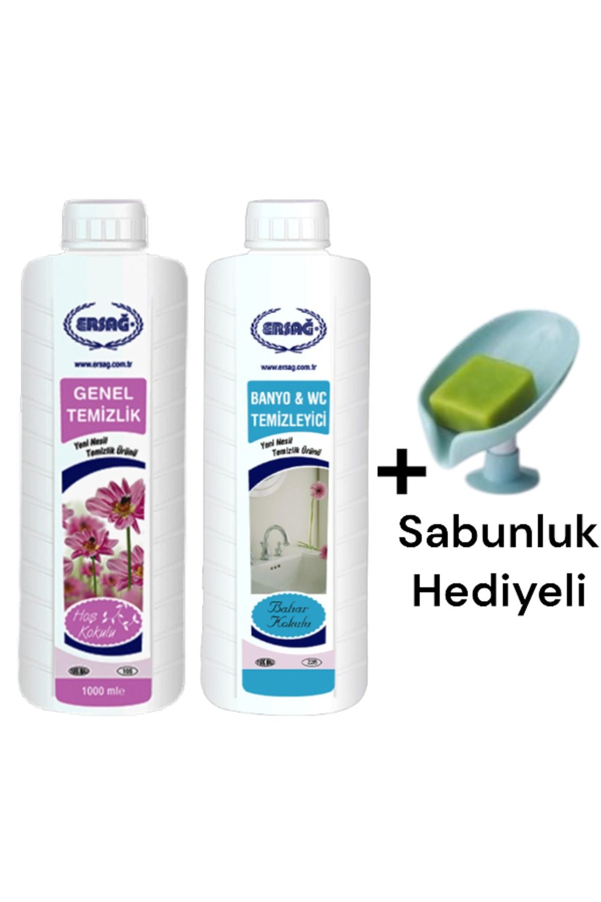 Ersağ Genel Temizlik 1000 ML - Bahar Kokulu Banyo Wc Temizleyici 1000 ml