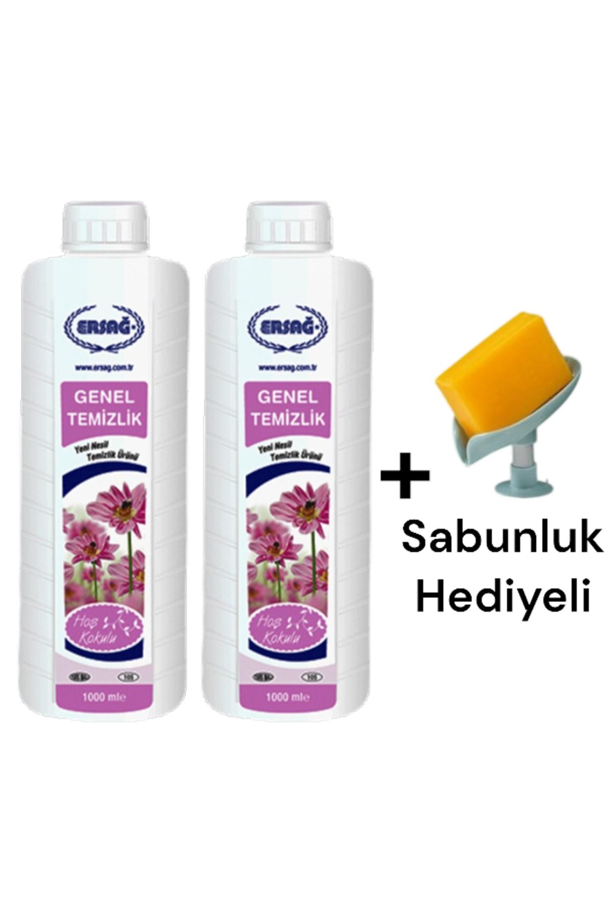 Ersağ Genel Temizlik (2 ADET) 1000 ML + ( Sabunluk Hediye'li ) 105-42