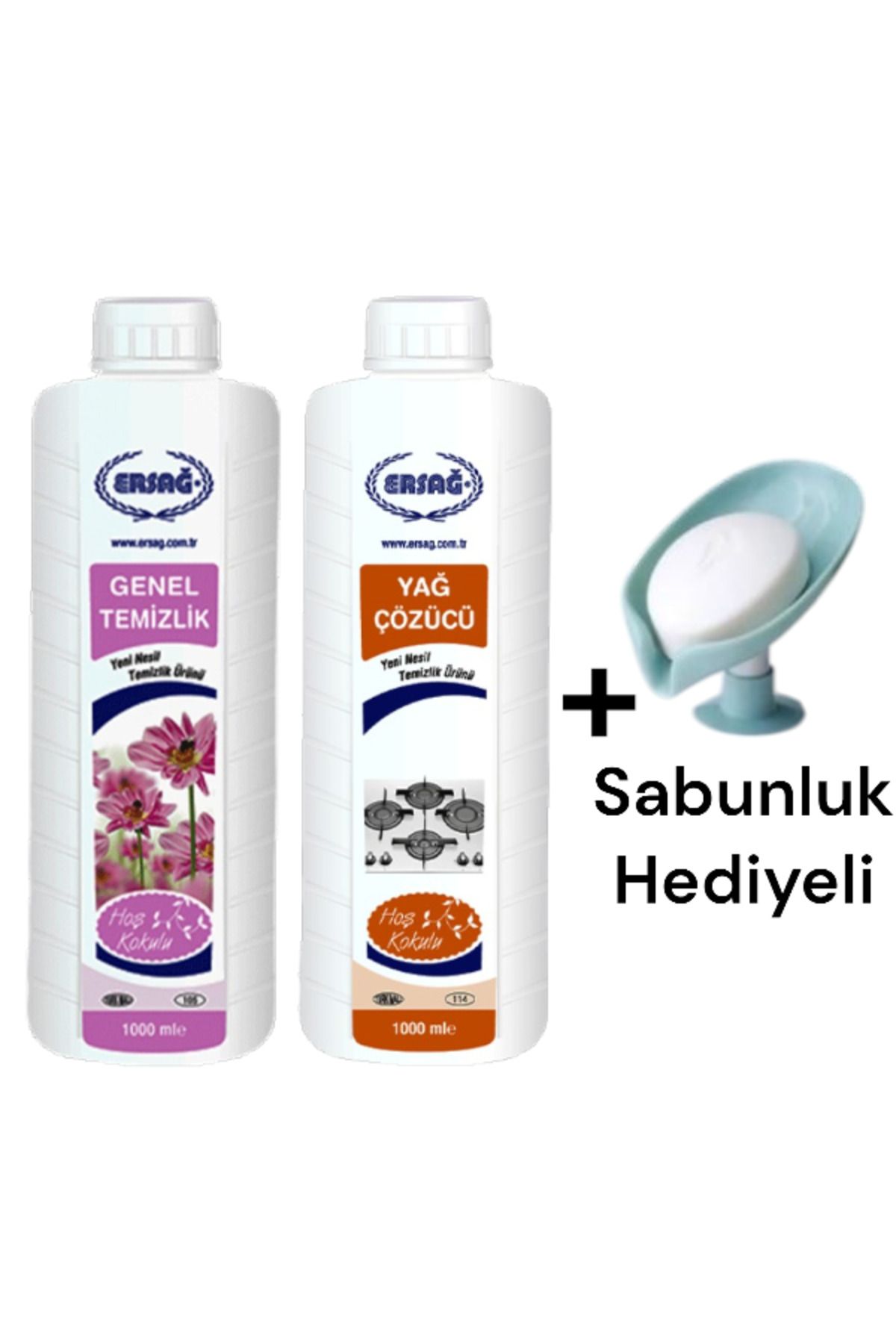 Ersağ Genel Temizlik 1000 ML - Yağ Çözücü 1000 ML + 105- 118