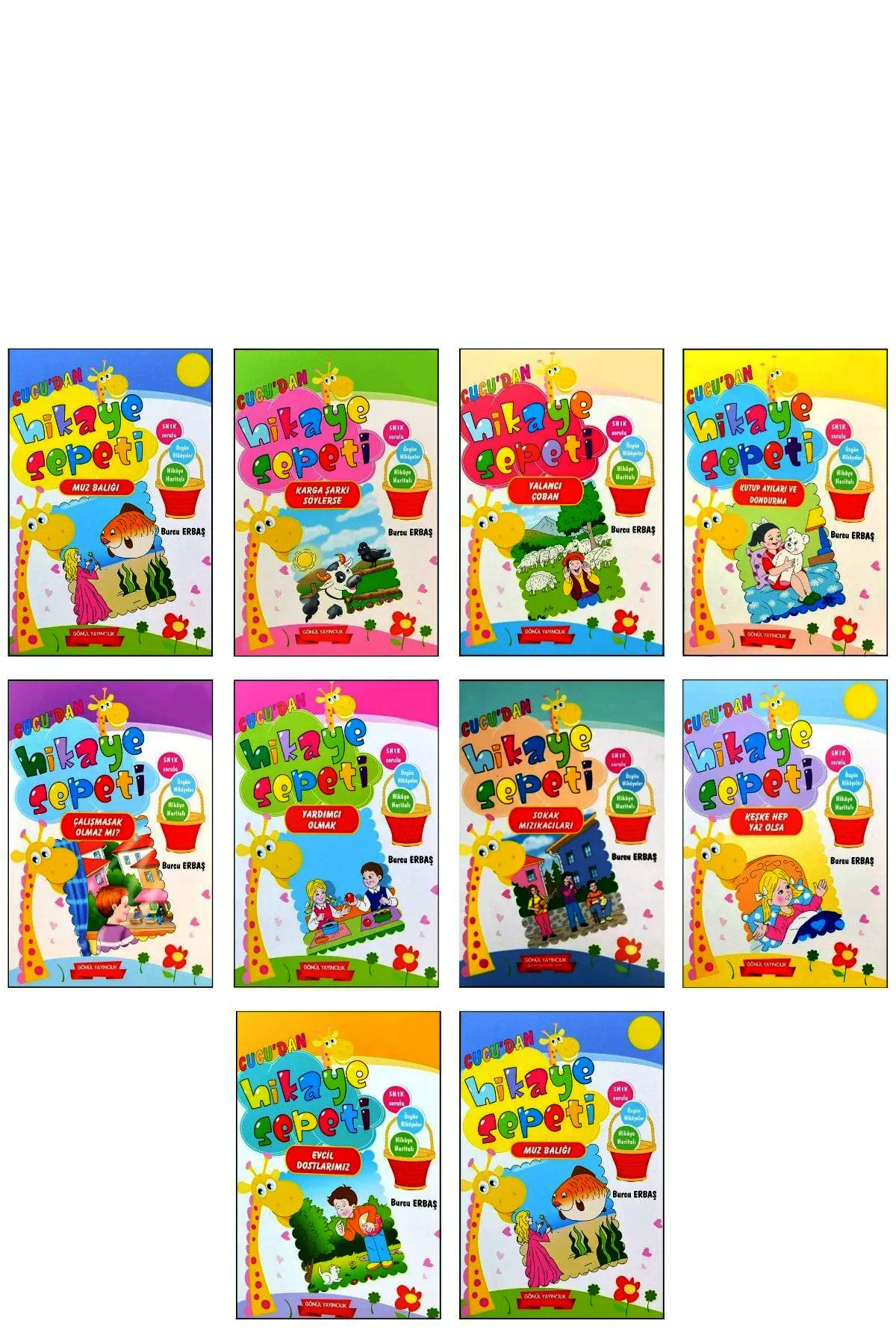 GÖNÜL YAYINCILIK Okumayı Sevdiren 1.sınıf Hikaye Sepeti (10 KİTAP RENKLİ RESİMLİ) fotoğrafı 2 (önizleme)