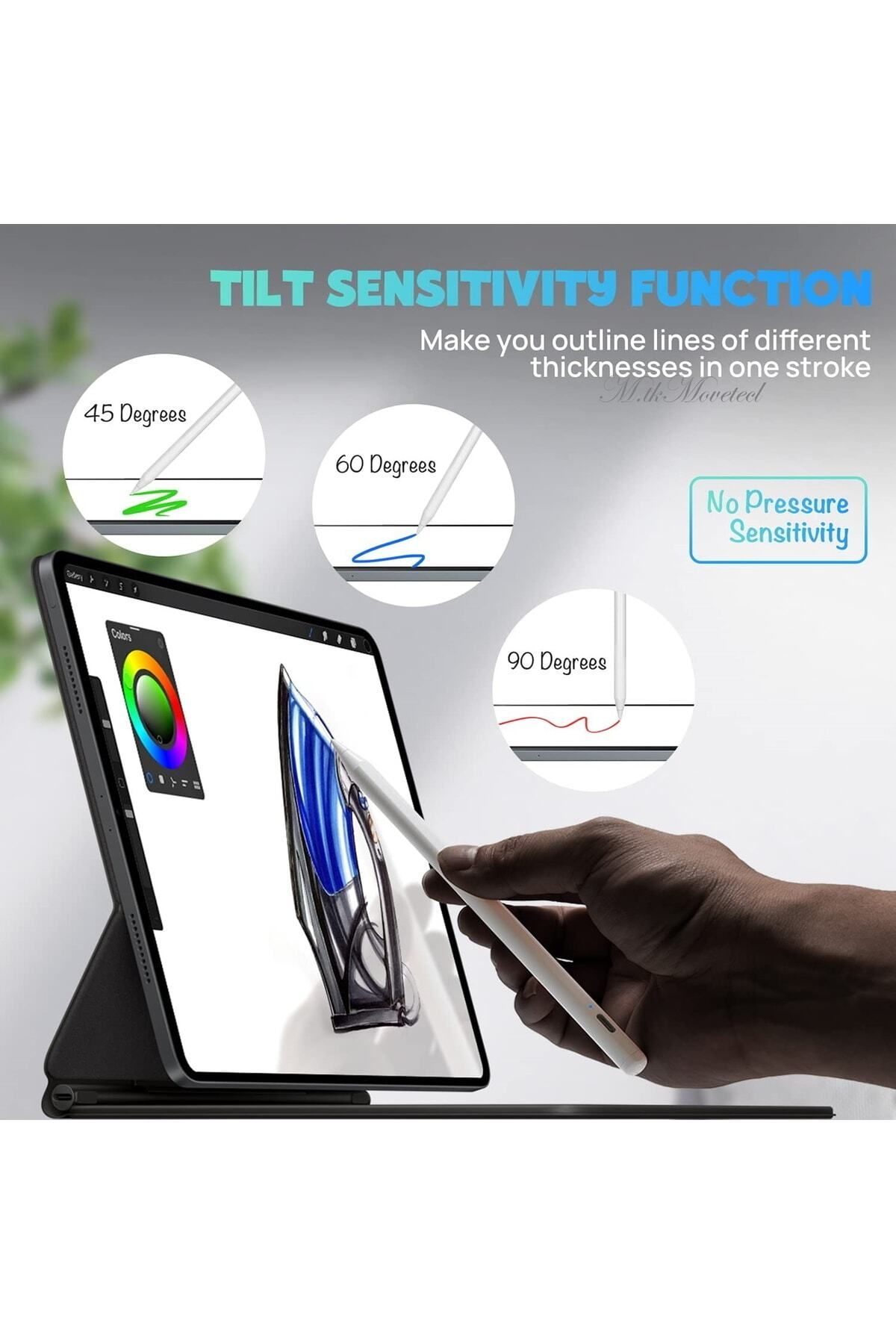 m.tk moveteck-iPad 11. Generation 2025 Compatible Dynamic Active Touch Pen 6
