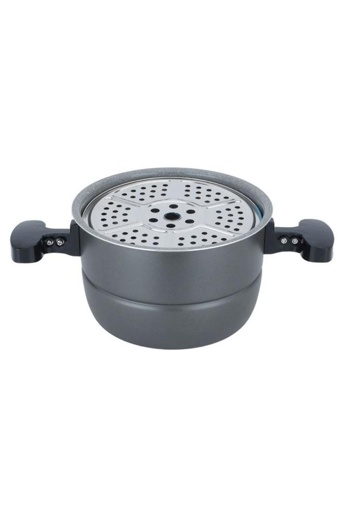 ALSAIF-Electric Pressure Cooker 4 Liters 10 Programs 800 Watts Granite Bowl Black 4