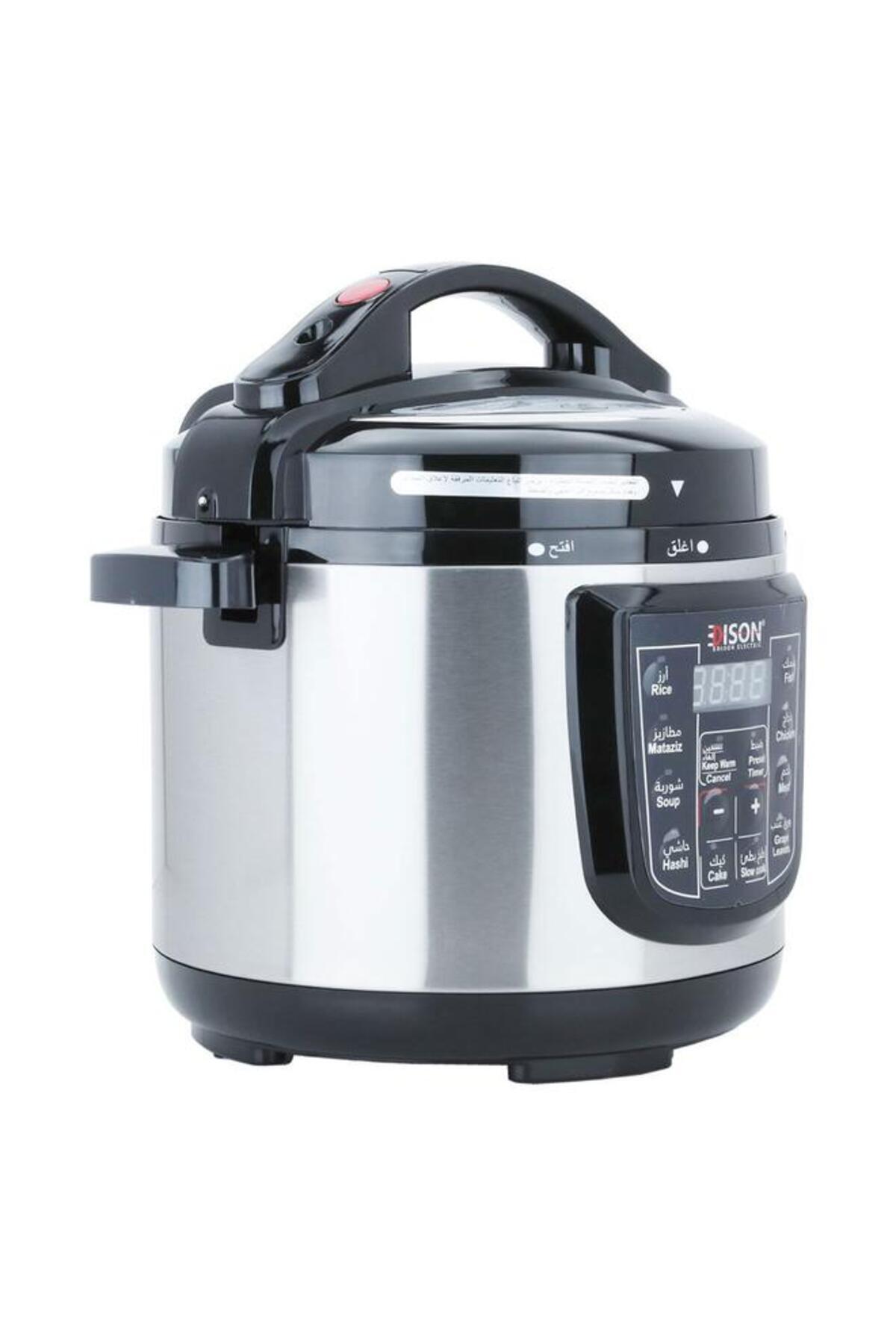 ALSAIF-Electric Pressure Cooker 4 Liters 10 Programs 800 Watts Granite Bowl Black 3