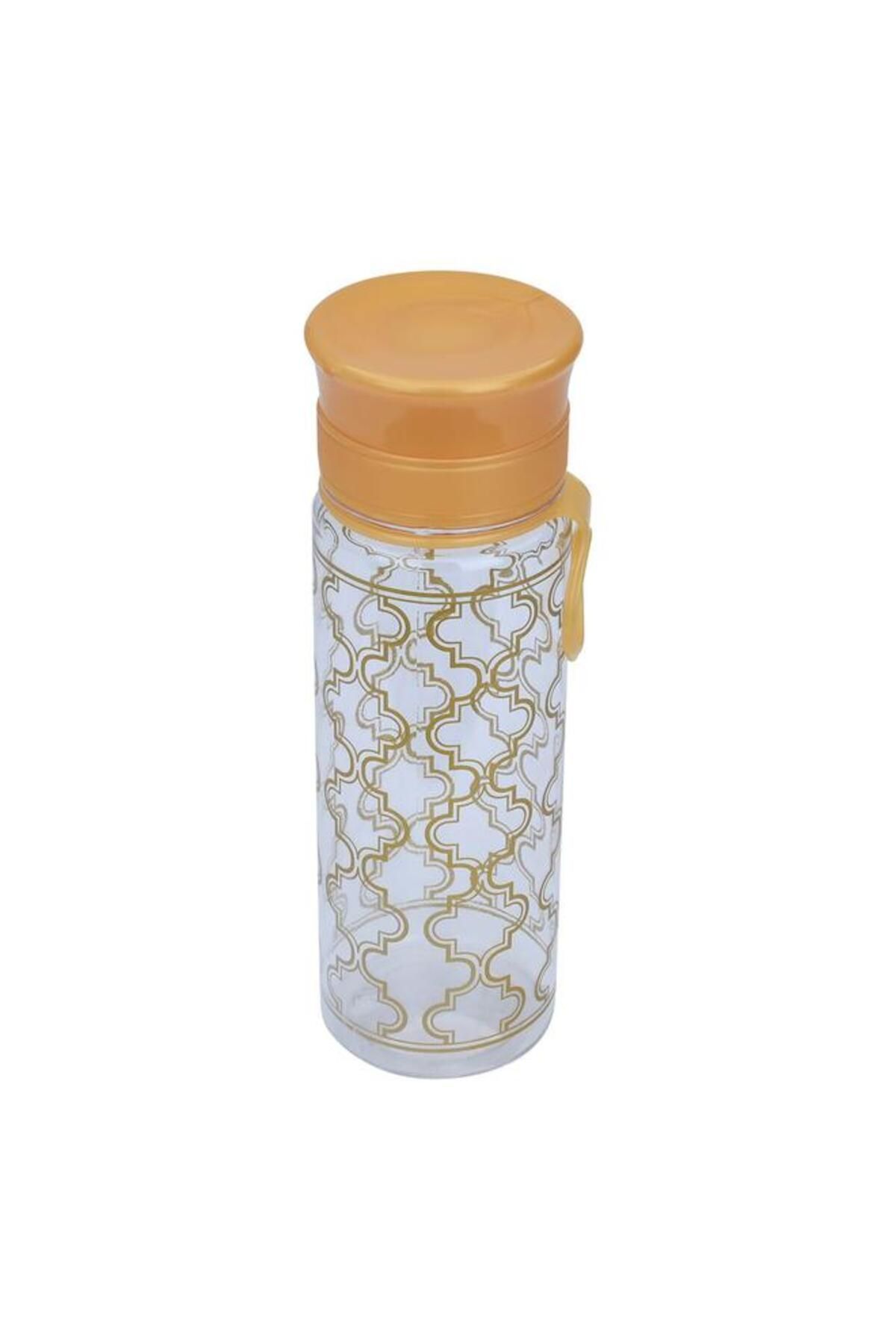 ALSAIF-Plastic Bottle 400 Ml Gold Embossed Clear 2