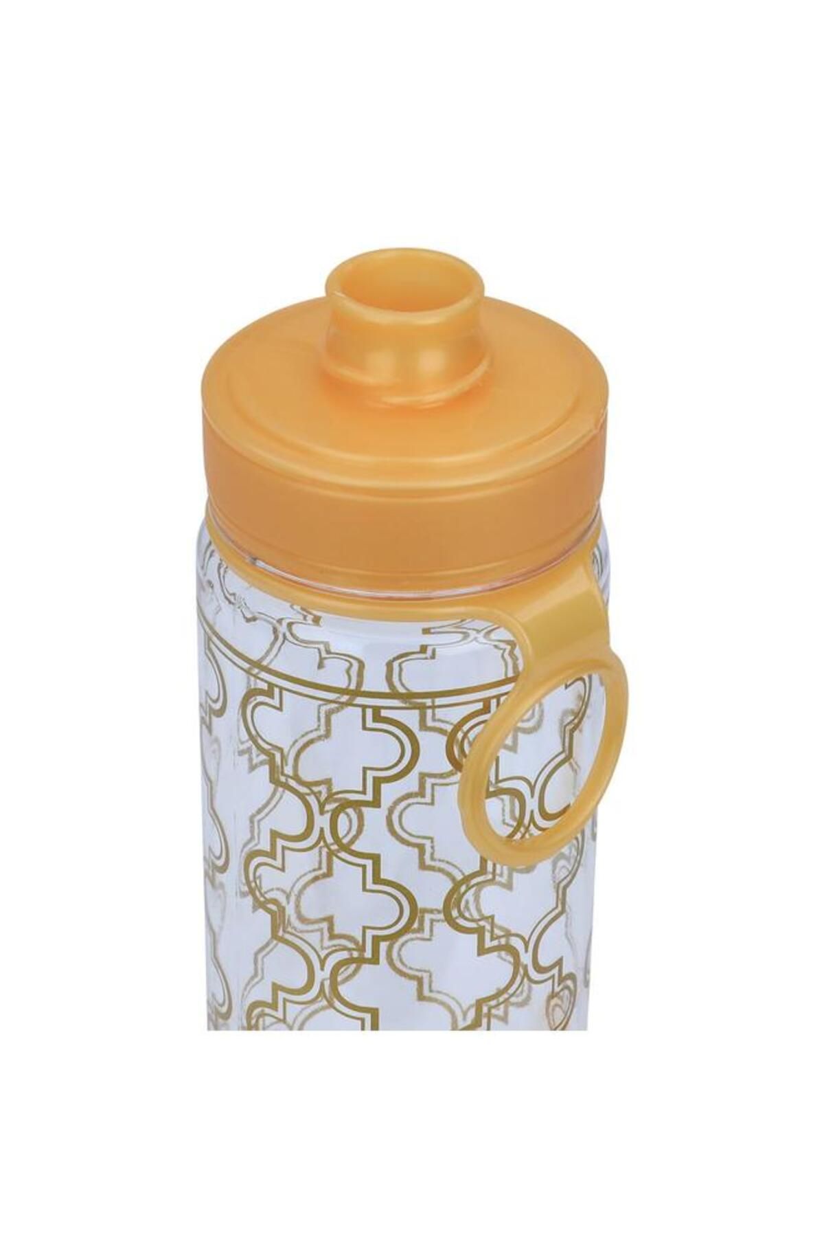 ALSAIF-Plastic Bottle 400 Ml Gold Embossed Clear 5