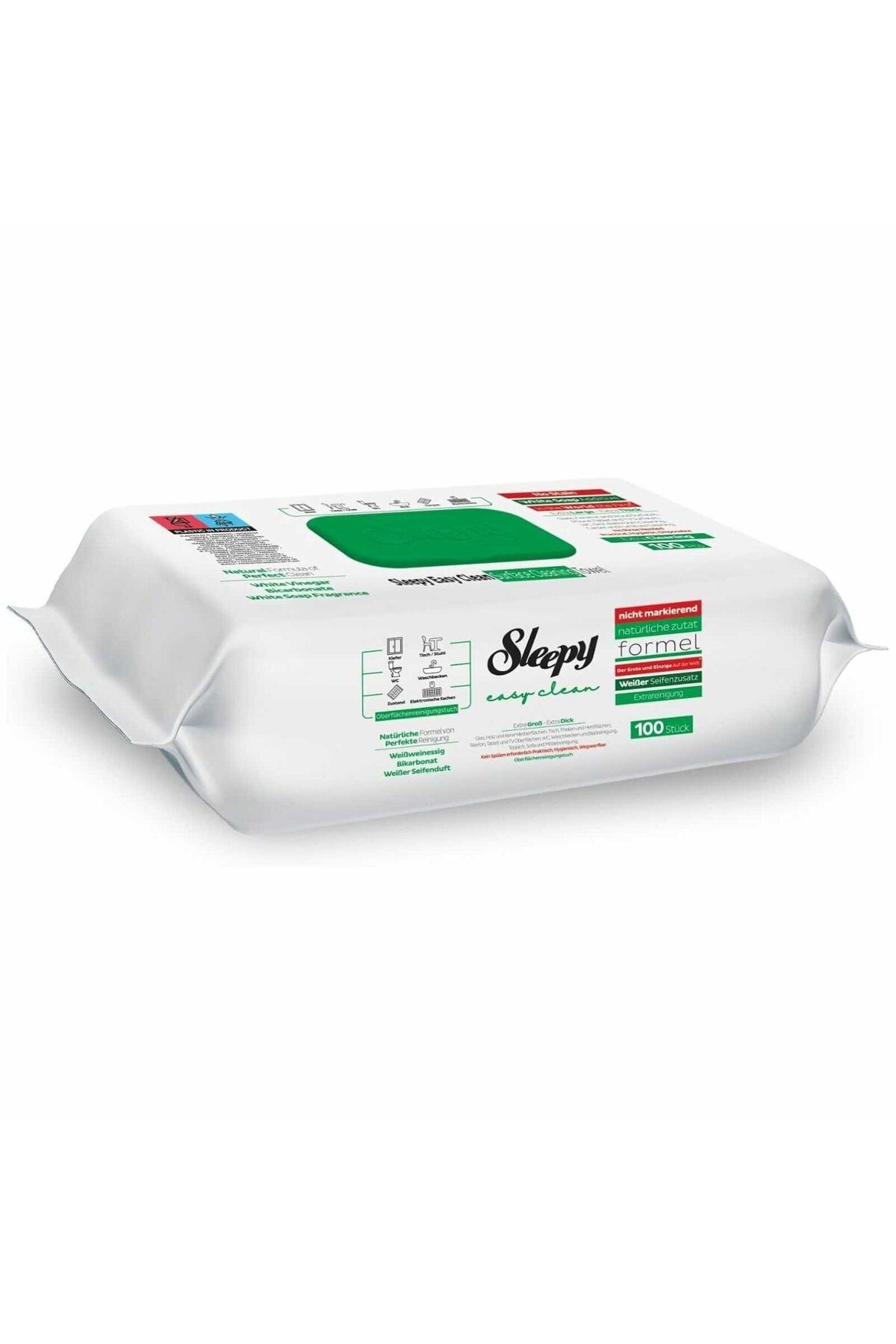 Sleepy Servetele Umede Cu Bicarbonat, Curatare Naturala, Extra Cleaning, 100 De Bucati Pachet - One Size