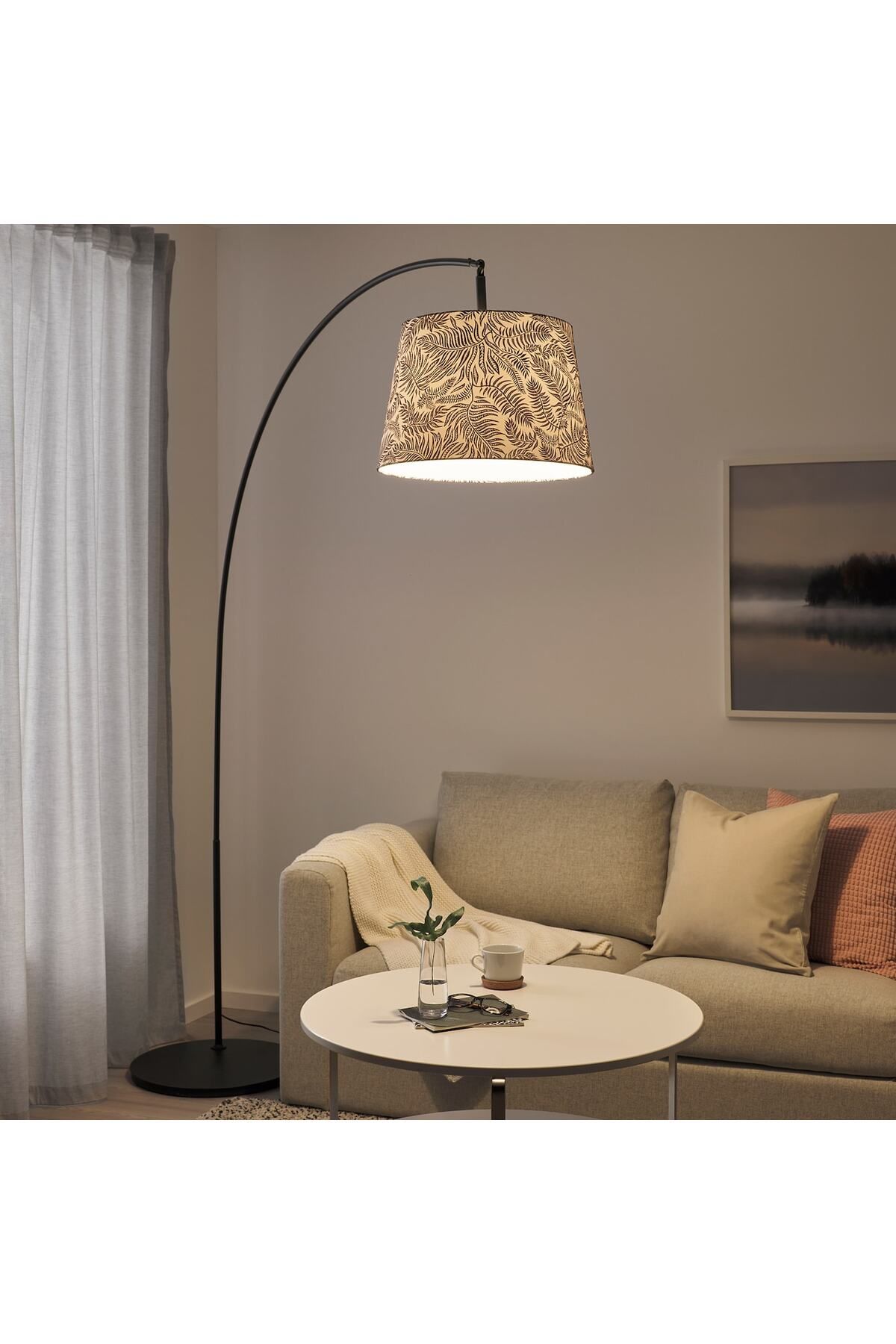 erorex-Floor lamp base, arched, black 5
