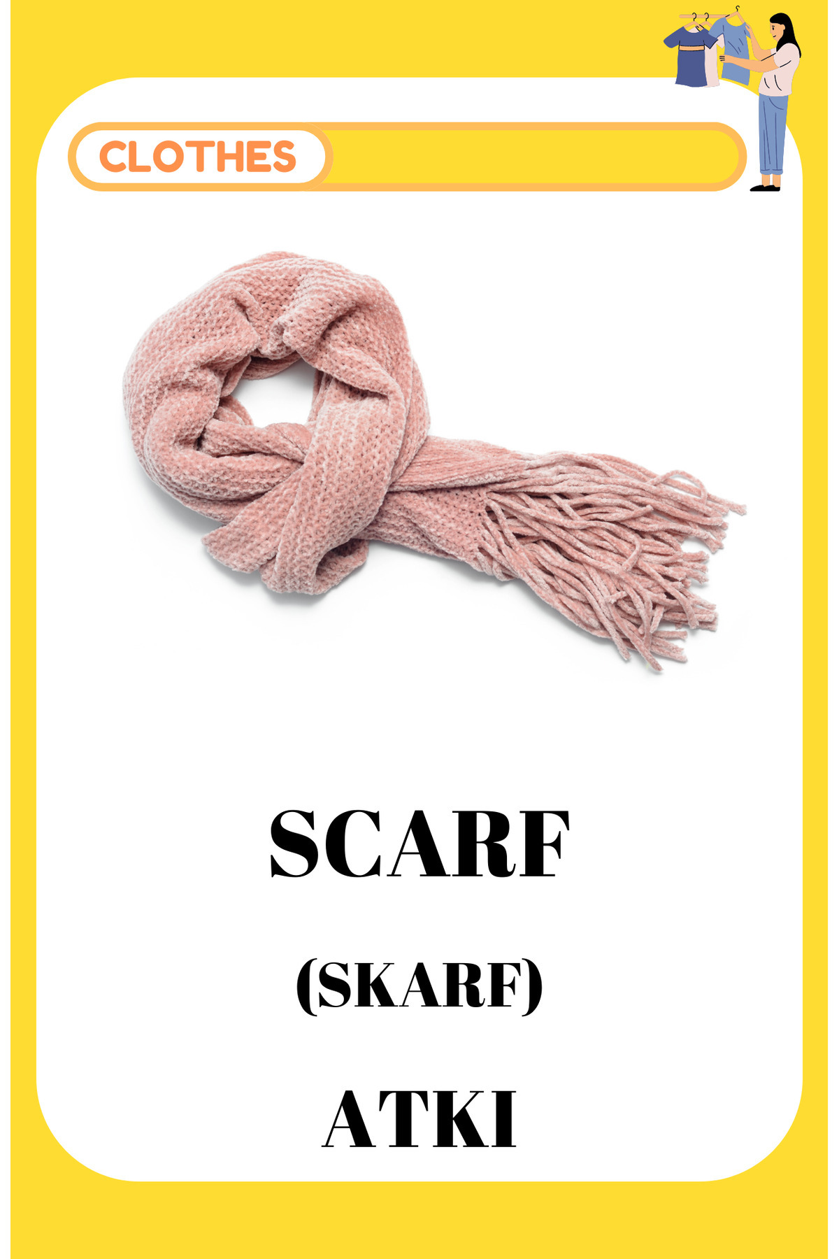 Baby İngilizce Kıyafetler Eğitim Seti Flash Kartları fotoğrafı 4 (önizleme)