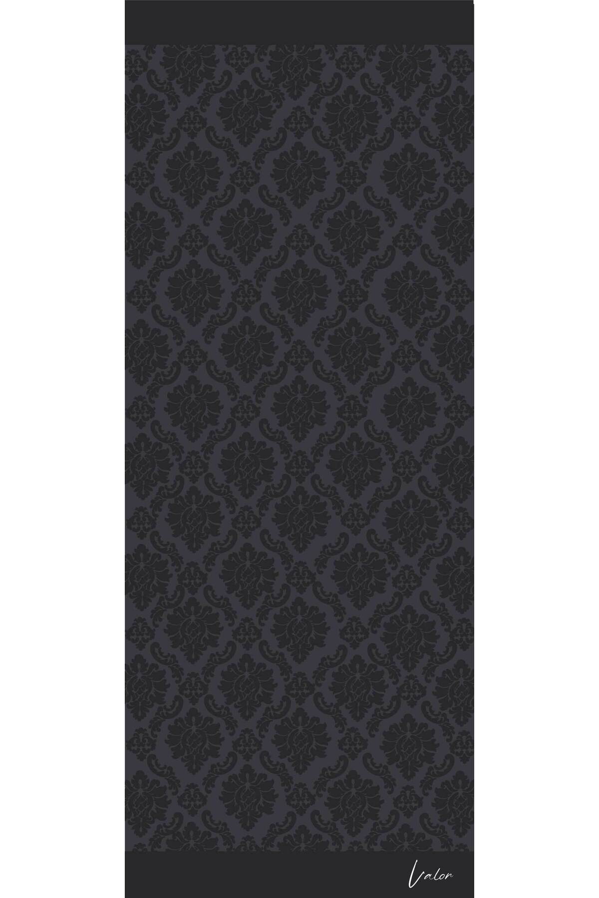 VALORSCARF-Anthracite Brocade Shawl 2
