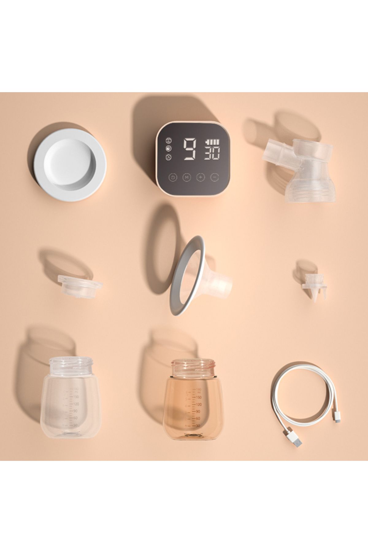 Sunveno-Smart Automatic Dual Breast Pump with Controller - White 6