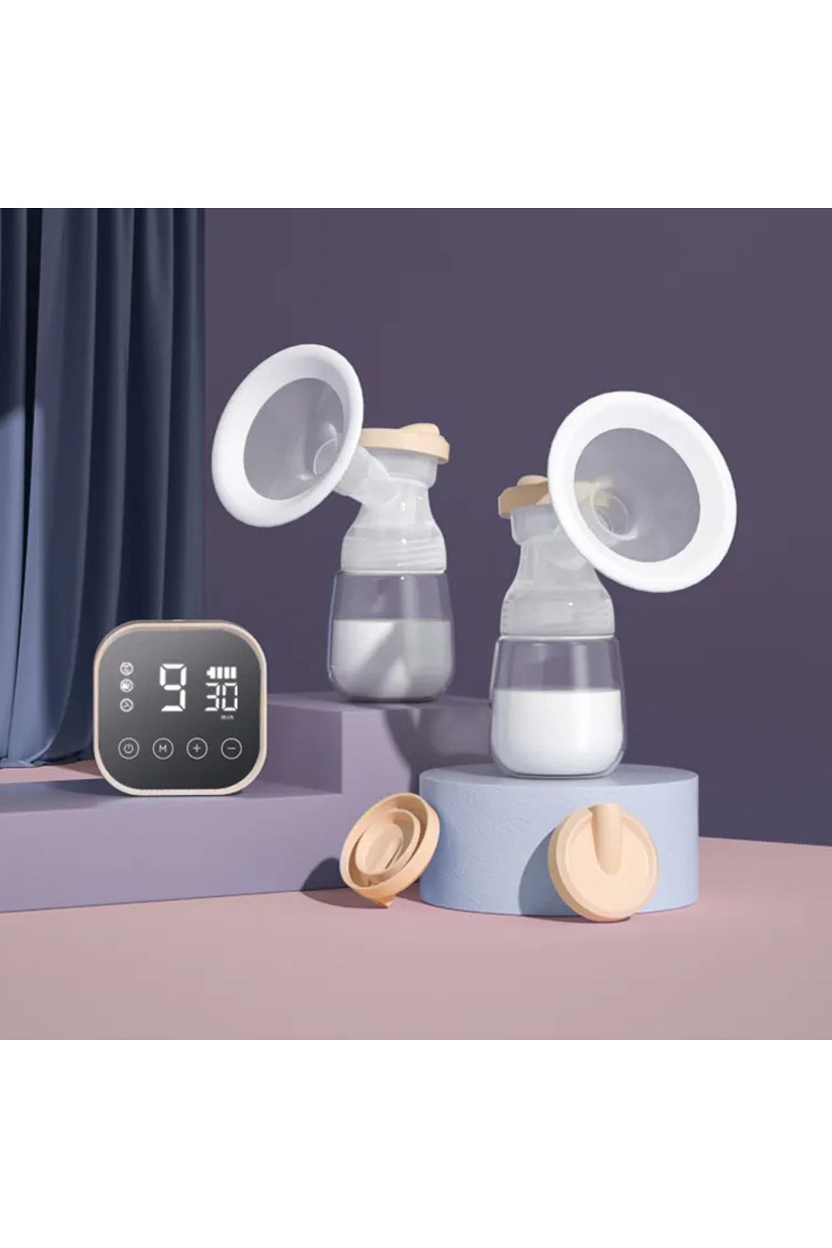 Sunveno-Smart Automatic Dual Breast Pump with Controller - White 7