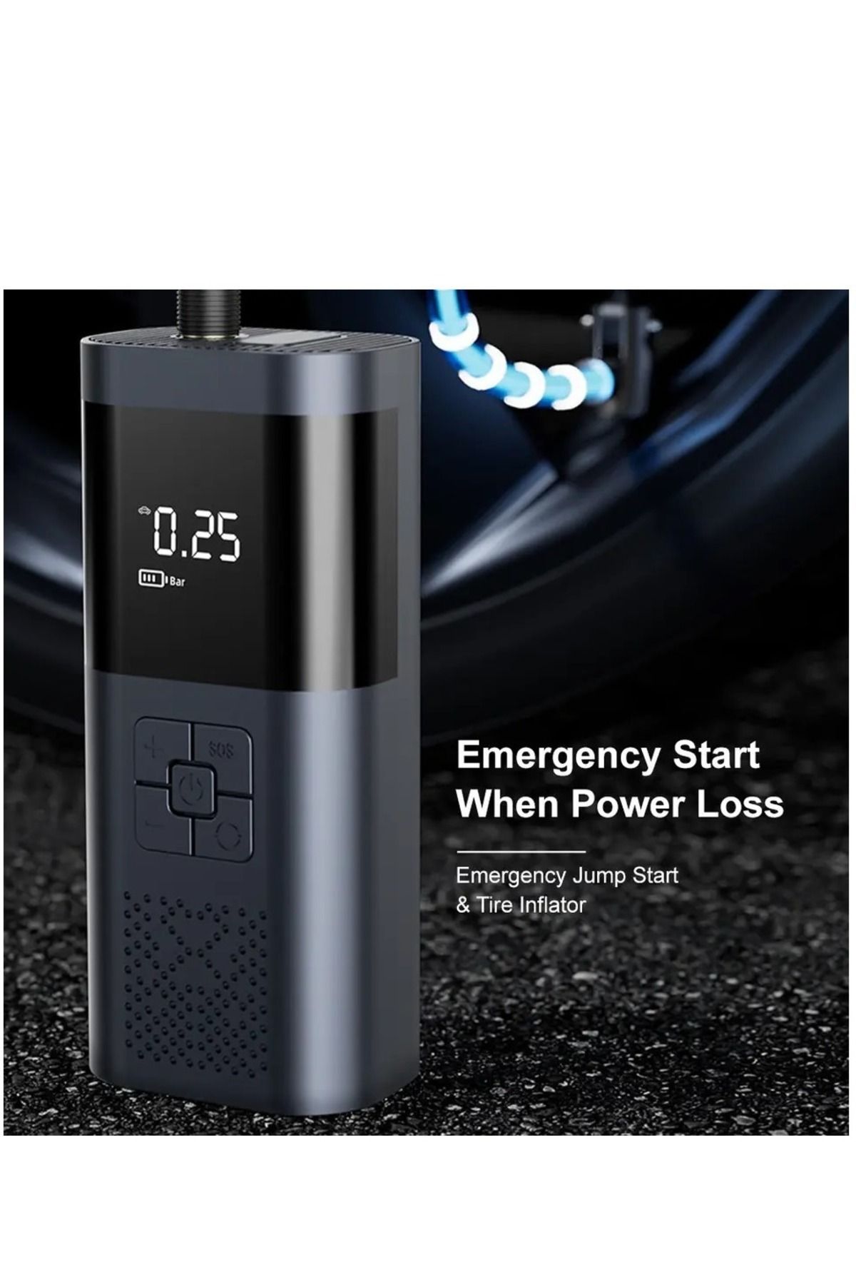 Primo Plus-Air Compressor Tire Inflator for Car, 150 PSI Fast Inflation with Dual LCD Display 6