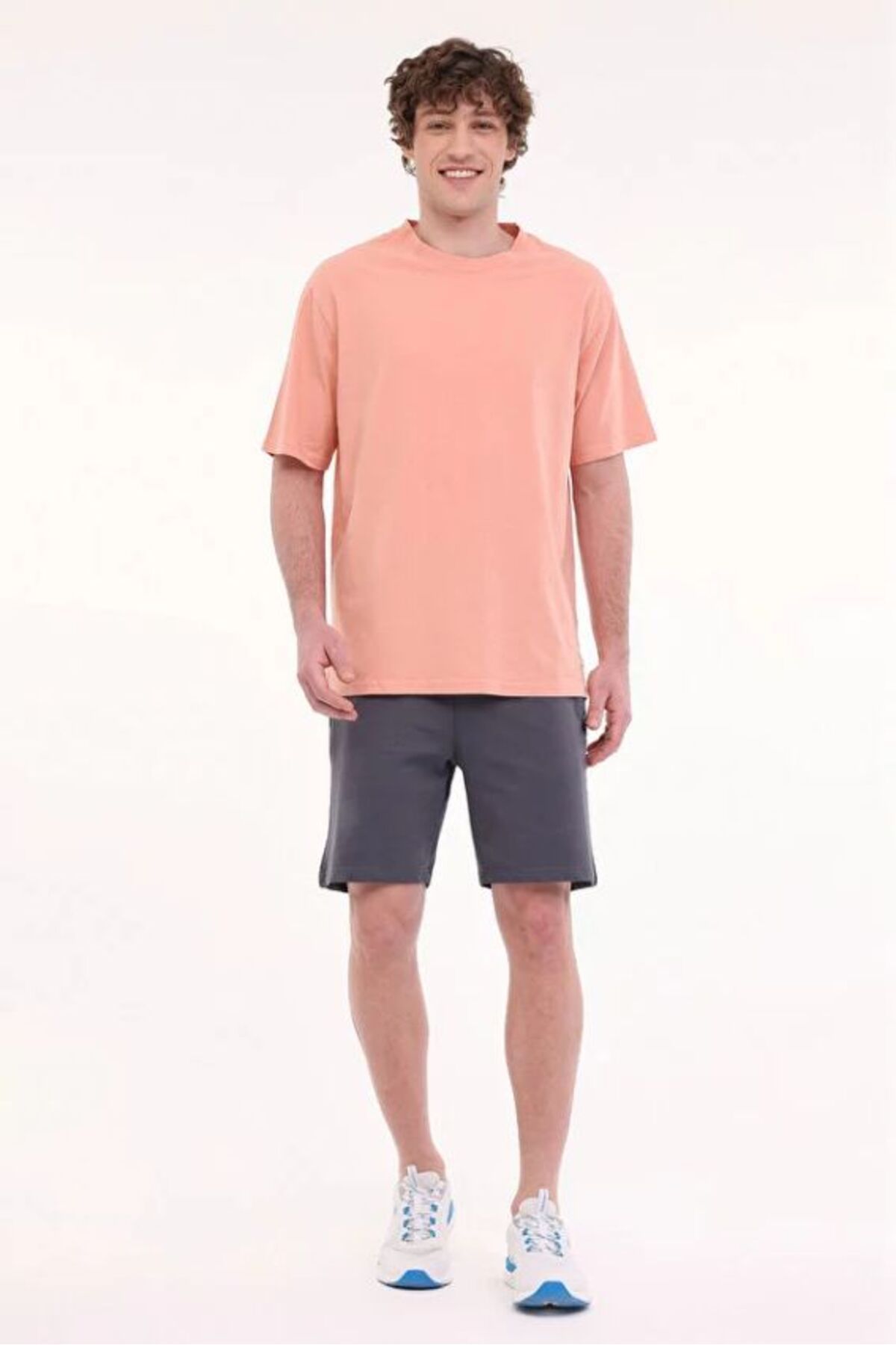 lumberjack-Ανδρικό σορτς CT103 Basic Short 5FX Grey 101939490 3