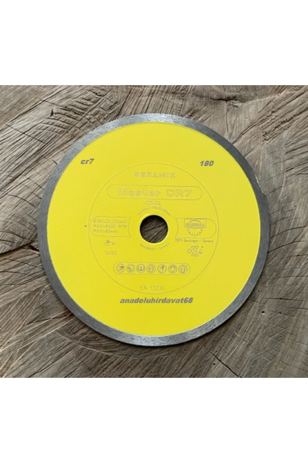 samedia SAMEDİA CR7 PRO 180MM PORSELEN GRANİT KESME ELMASI SERAMİK