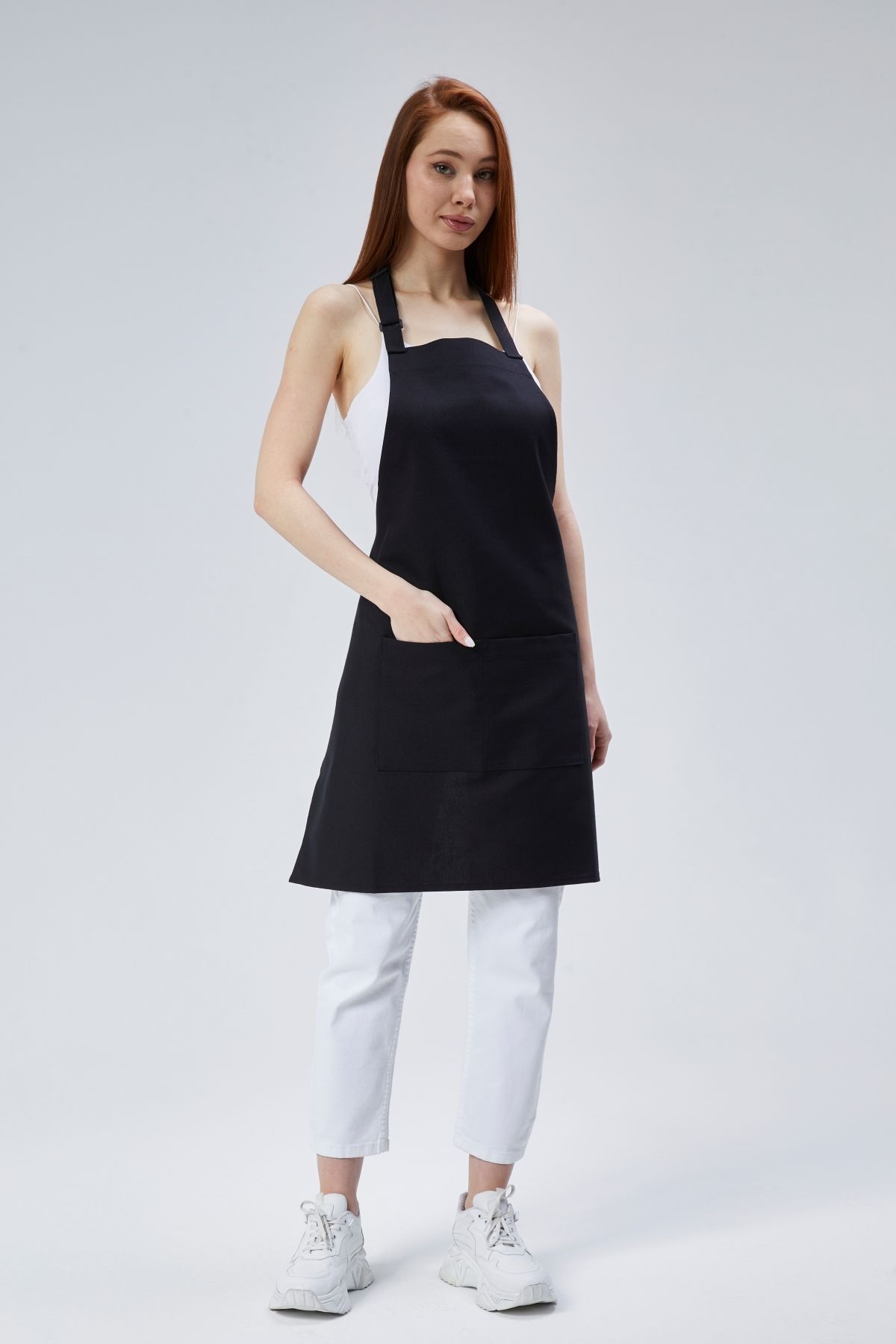 Monki Haus-Black Kitchen Apron - Wholesale Price Cook Florist Barista Cafe Restaurant Waiter 4