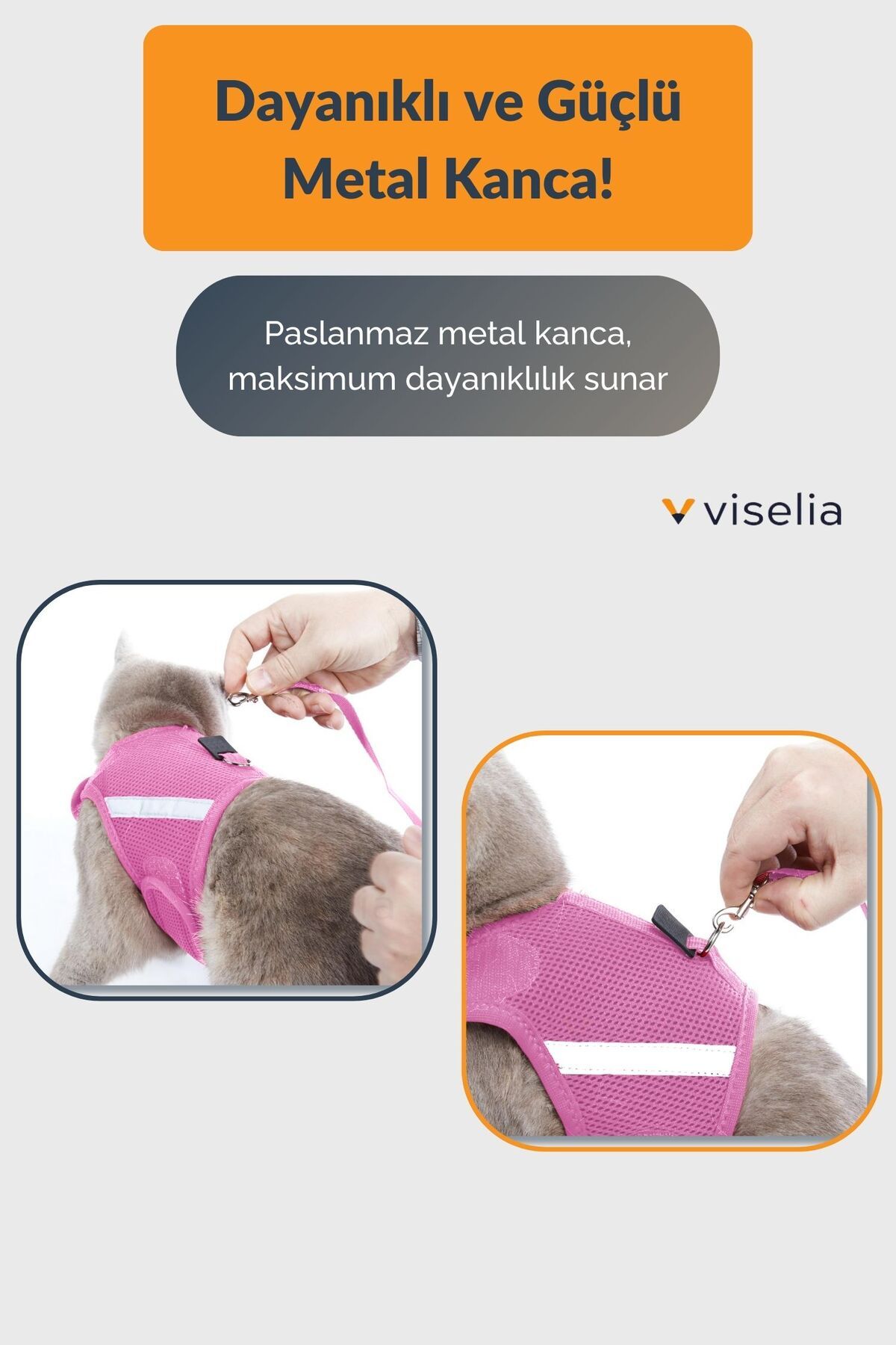 Viselia-Reflective Dog Collar - Chest and Neck Collar Set, with Dispatch Strap, Anti-Sweat Breathable 5
