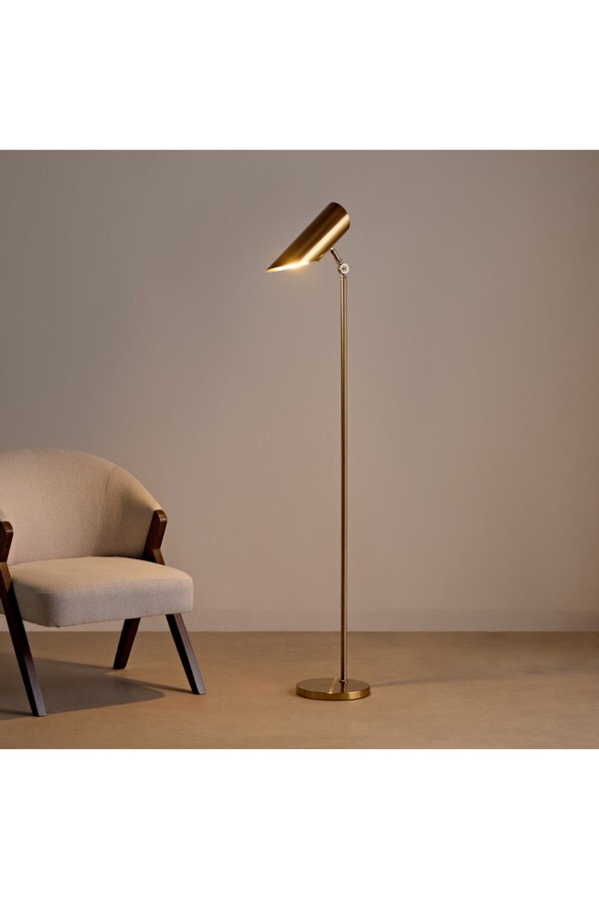 Home Box-Rollins Metal Floor Lamp with Metal Shade 160 cm 2