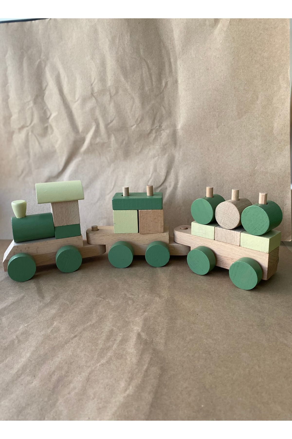 tiny wood-Wooden Block Educational Find-Put Train Toy Set 2