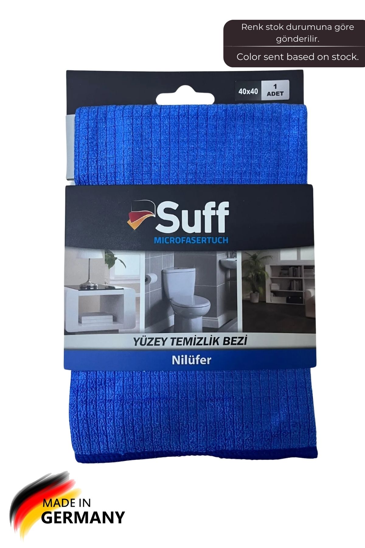 Suff-Nilüfer Checkered Microfiber Surface Cleaning Cloth 40 X 40 cm 5