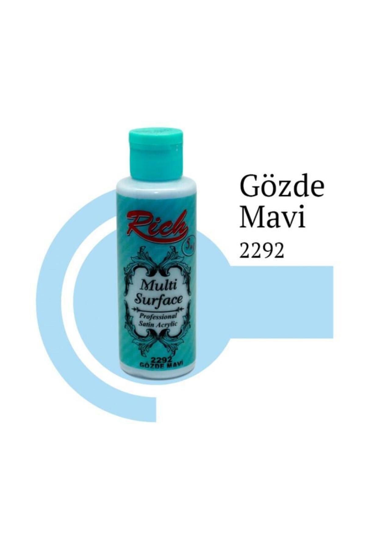 OEM Rich Multi Surface 2292 Gözde Mavi Akrilik Boya 120 cc