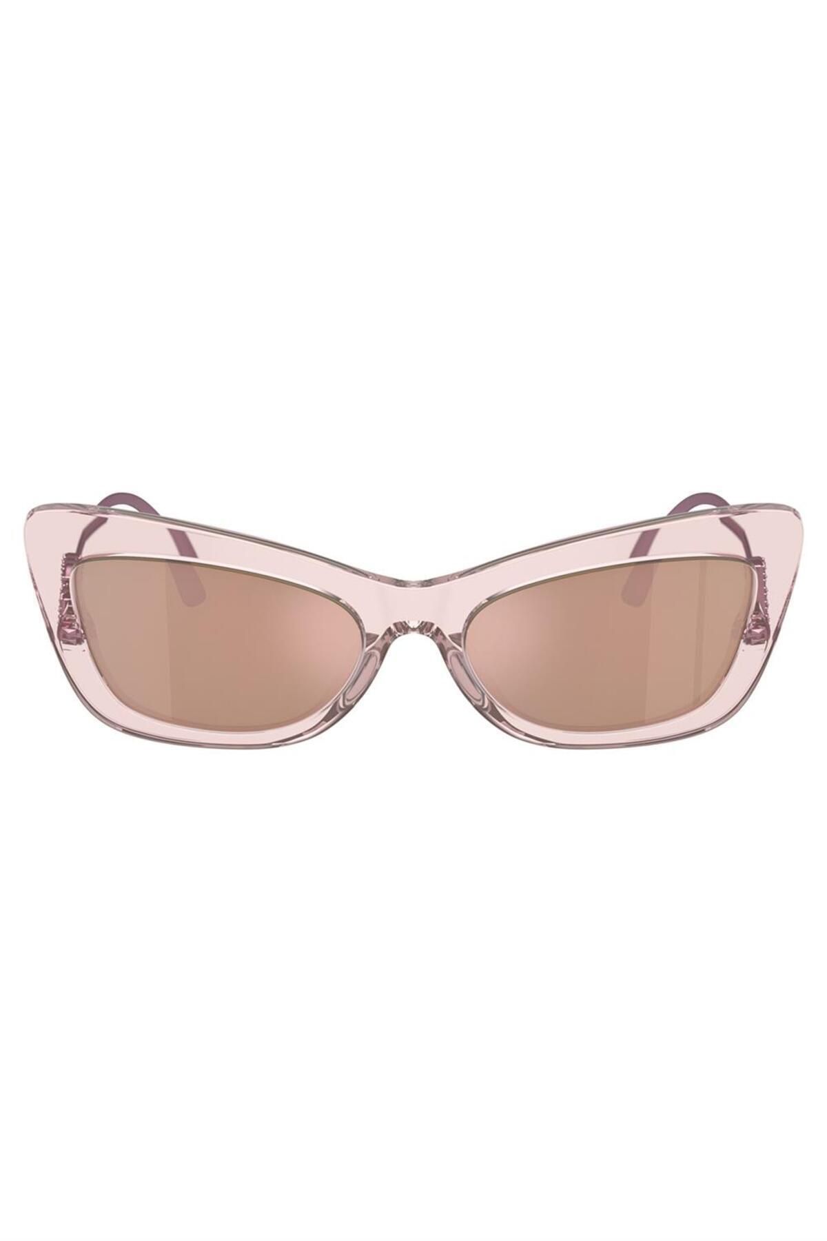 Dolce&Gabbana-نظارات شمسية  نسائية بلاستيك TRANSPARENT ROSE كات اي موديل  S;DG;4467B, 55, 3148, 6X 2