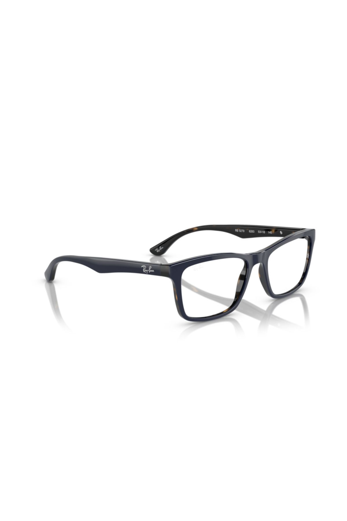 Ray-Ban-O;RB;5279, 55, 8283 Unisex Acetate Blue on havana optical frame full frame for Adult 4