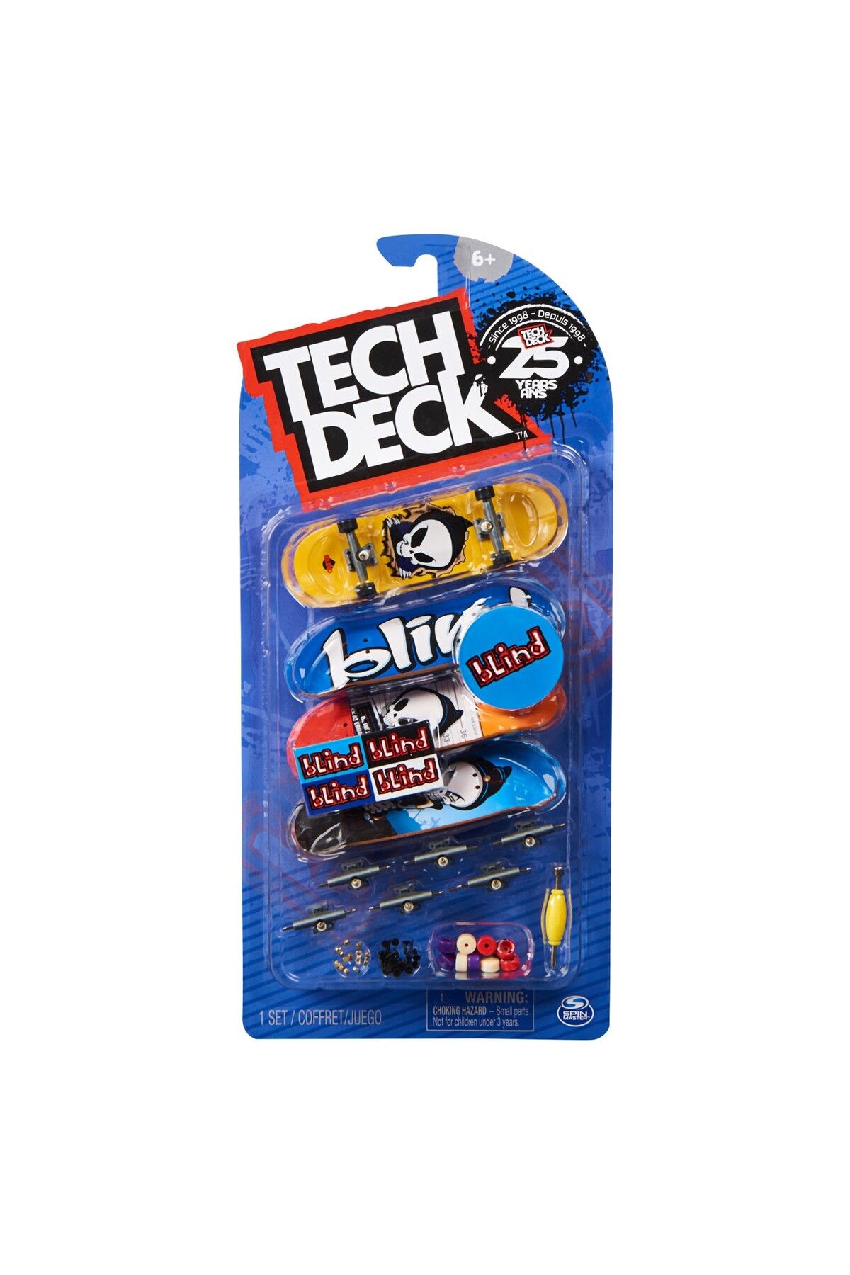 Tech Deck Pachet 4 Piese Fingerboard Blind 9.6cm - One Size