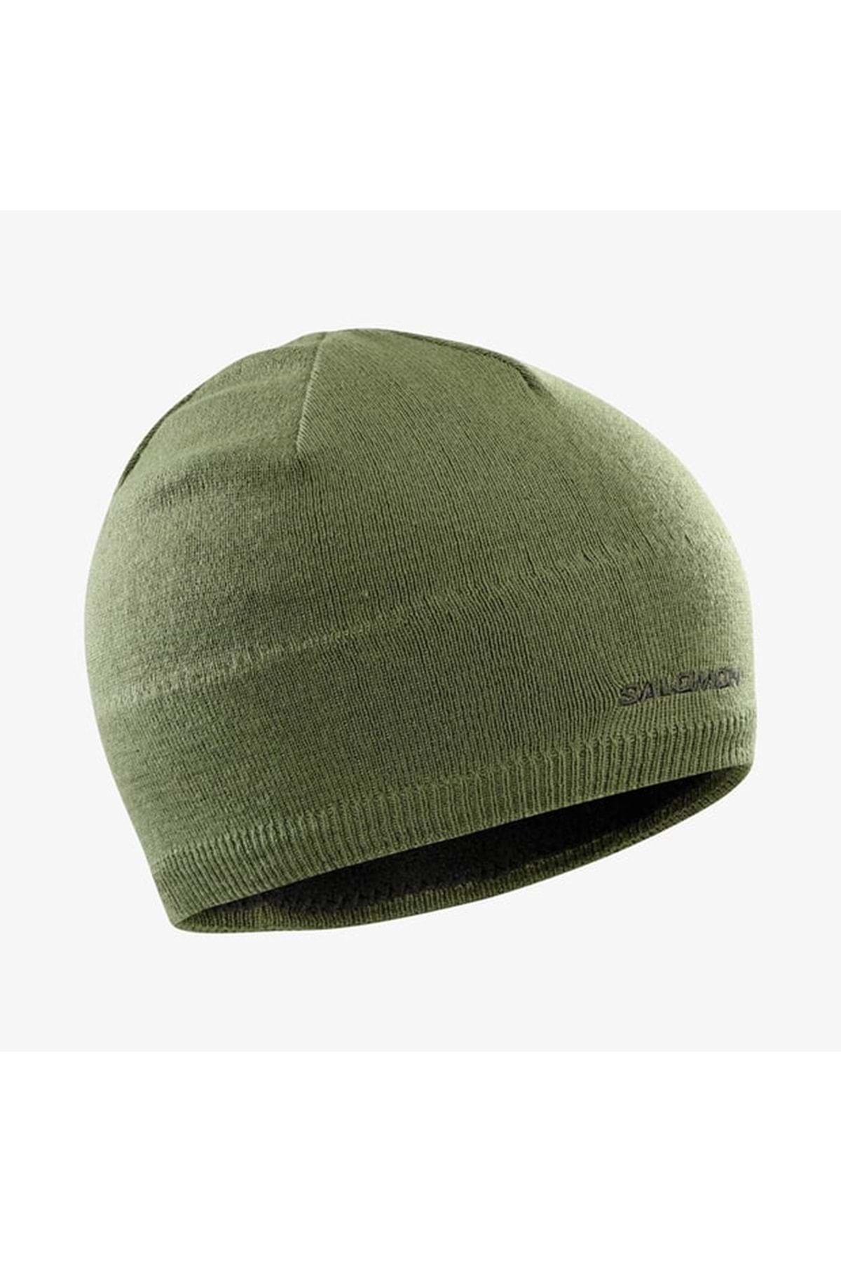 Salomon-Lc 1847100   Unisex Beanie Khaki Beanie 1