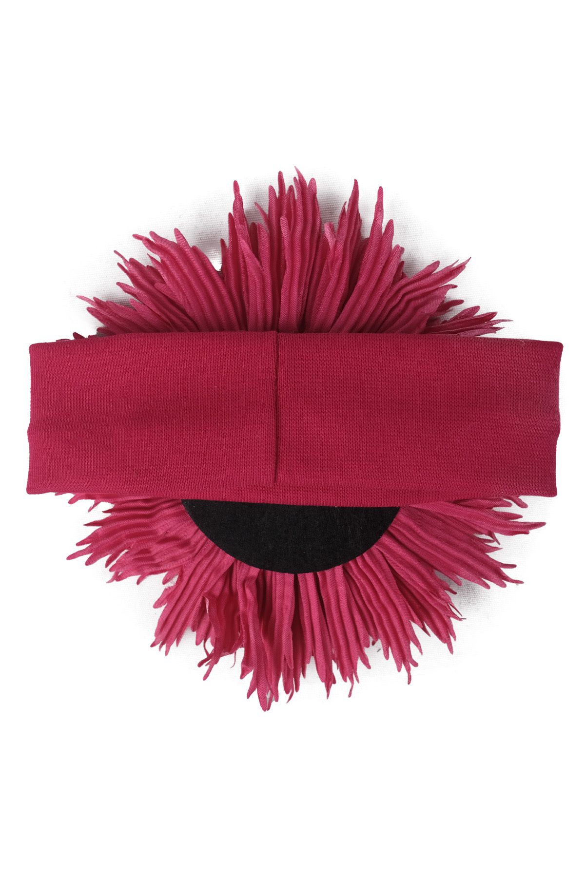 NAGİHAN-Plush Pompom Bandana Buckle 2500016 2