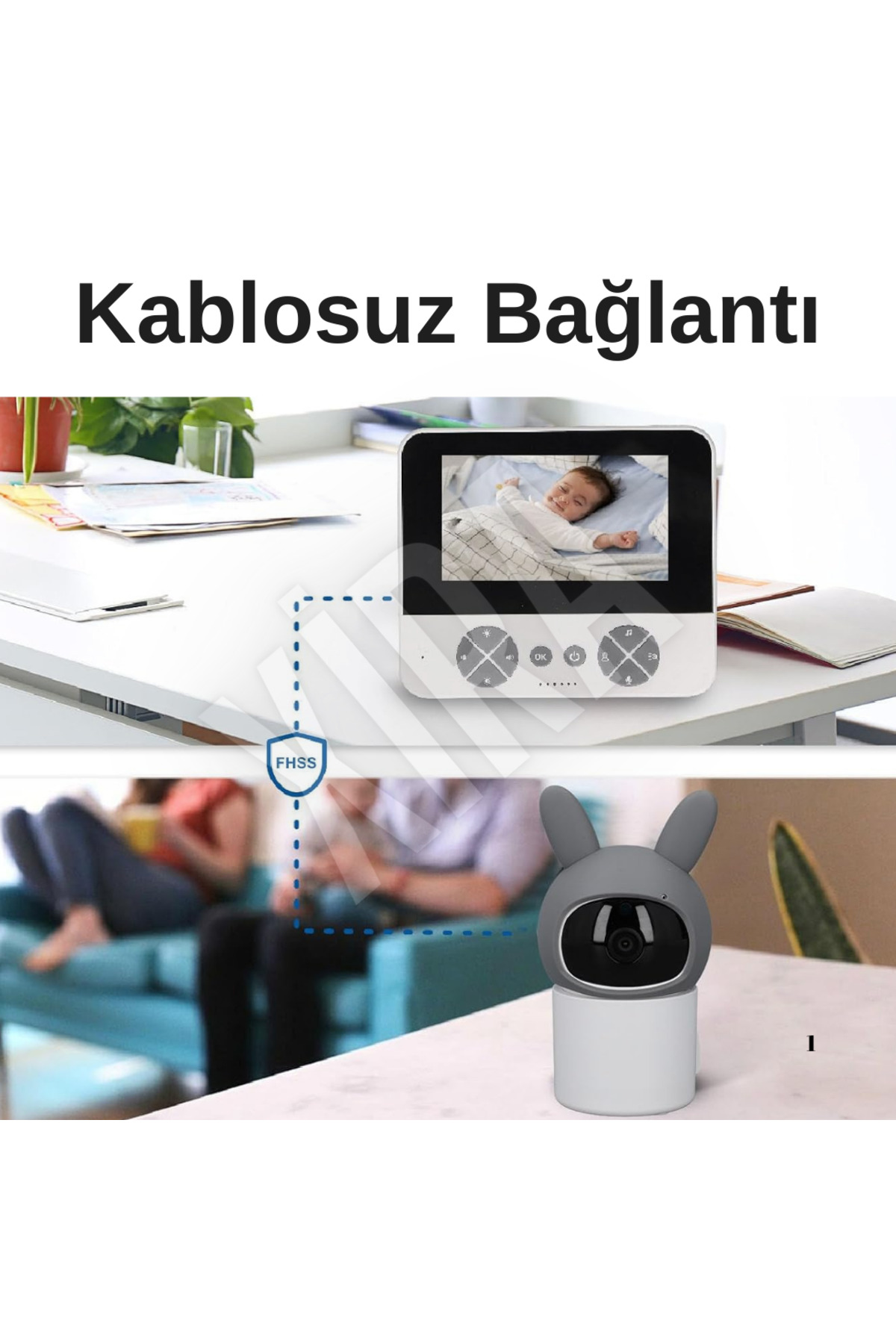 XİRA IP Bebek Kamerası Kumandalı Monitörlü Çift Yönlü Ses, Gece Görüş ve Hatırlatıcılı Özellikli fotoğrafı 7 (önizleme)