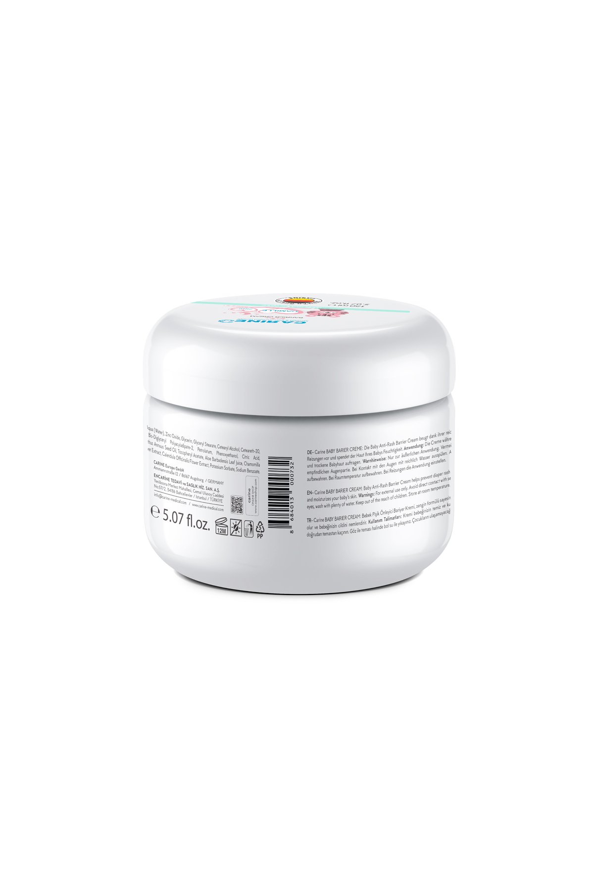CARINE Bebek Pişik Önleyici Bariyer Krem 150 Ml fotoğrafı 2 (önizleme)