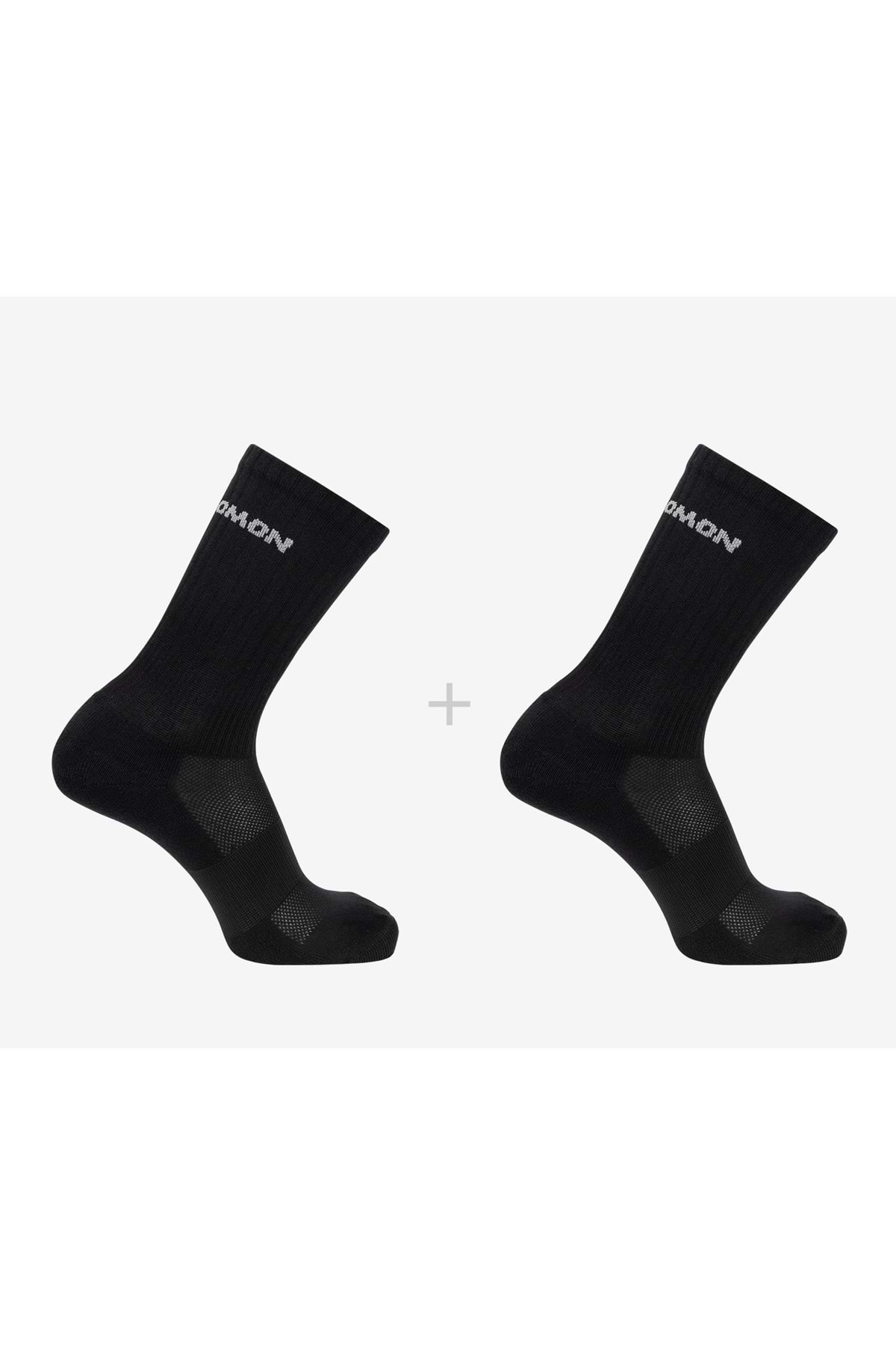 سالومون جوراب‌های یونیسکس Evasion Crew بسته ۲ عددی (۲ عدد)، مشکی