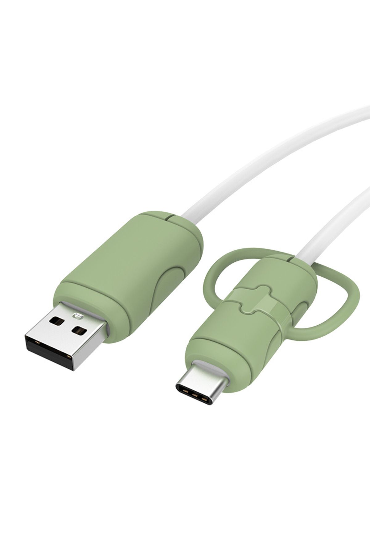 Choice-Green Usb A To C Kcnkon Charger Cable Protector Usb Cable Protector, For Iphone/android Cable Anti- 1