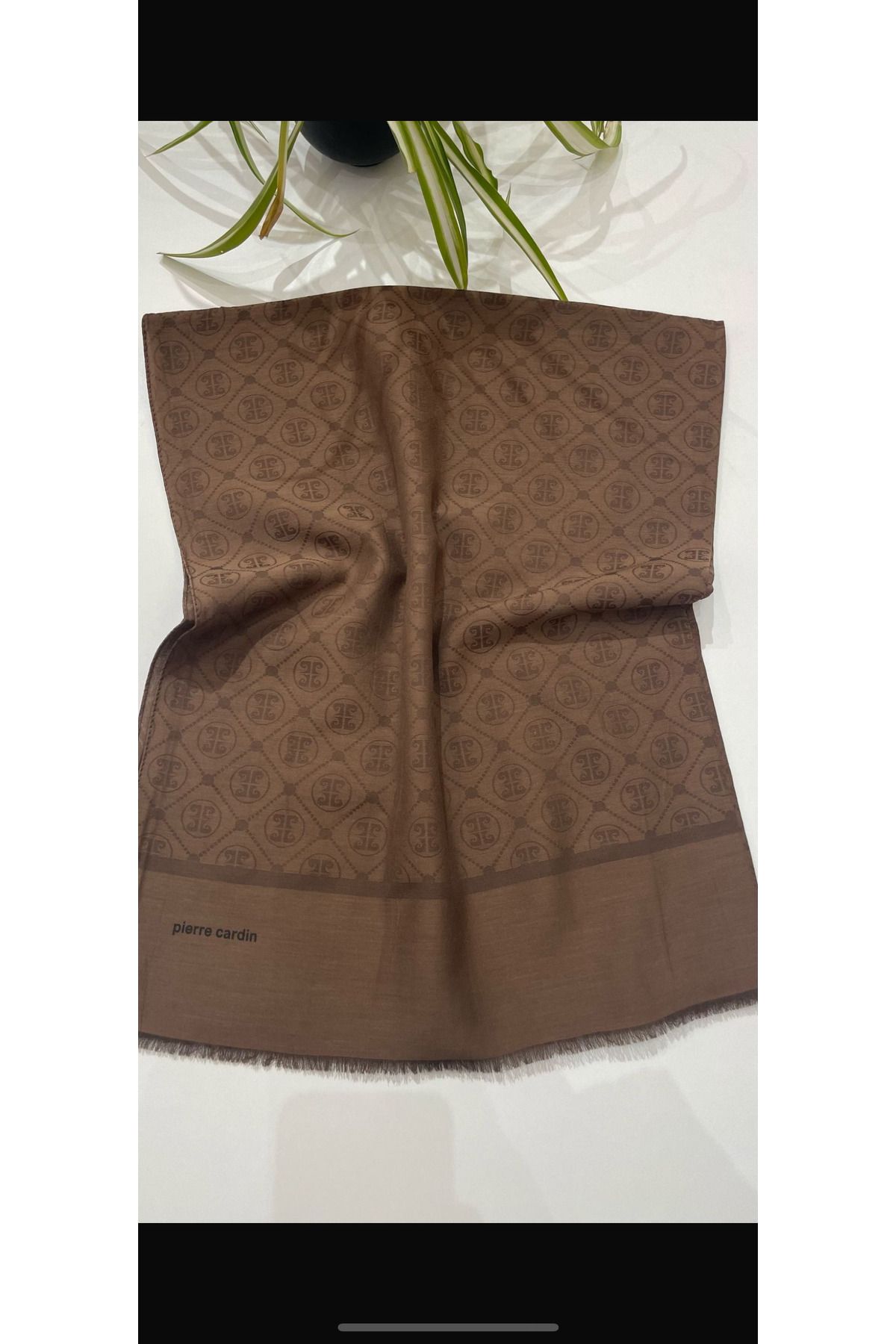 Pierre Cardin-Shawl - Brown - Paisley 1