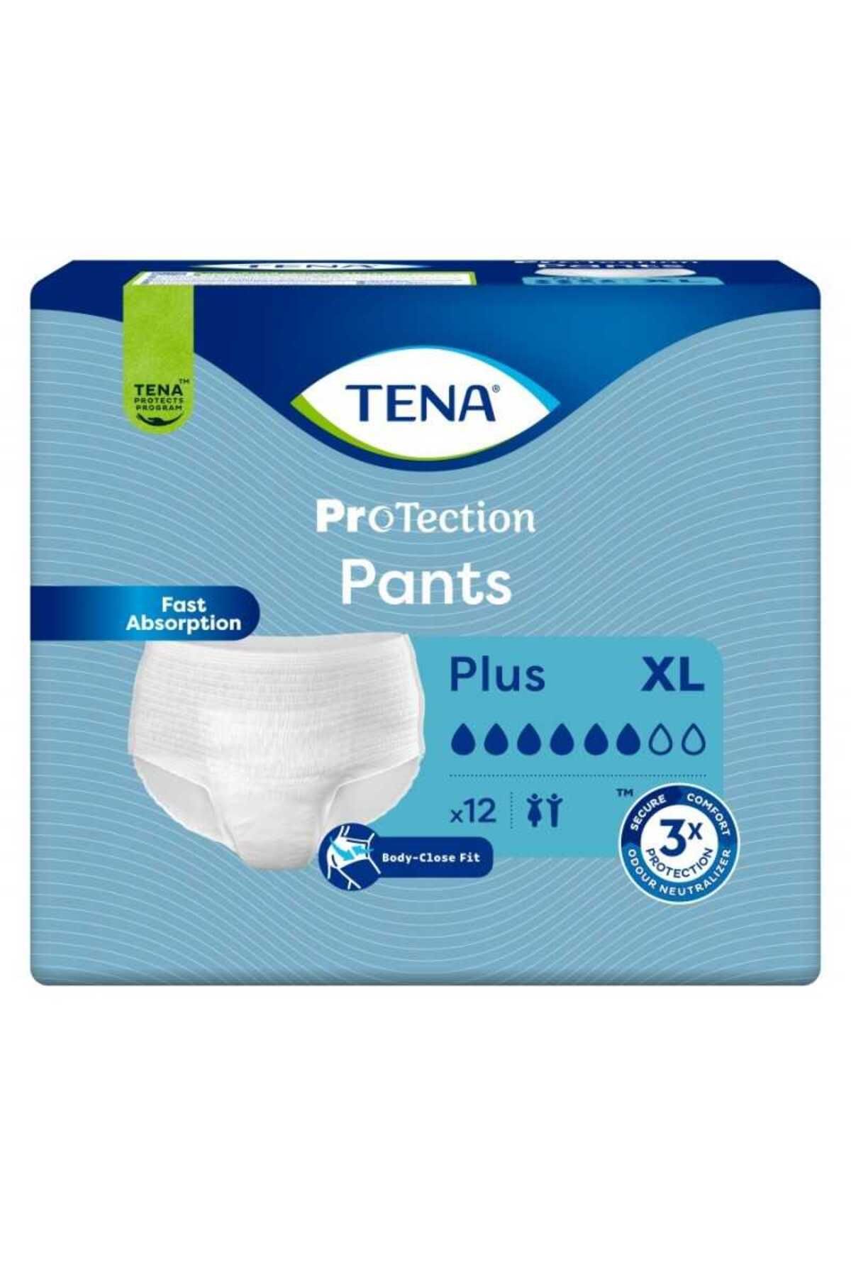 TENA-6 Drop Panties Protection Pants Xlarge 12 Li*4 Pack 1