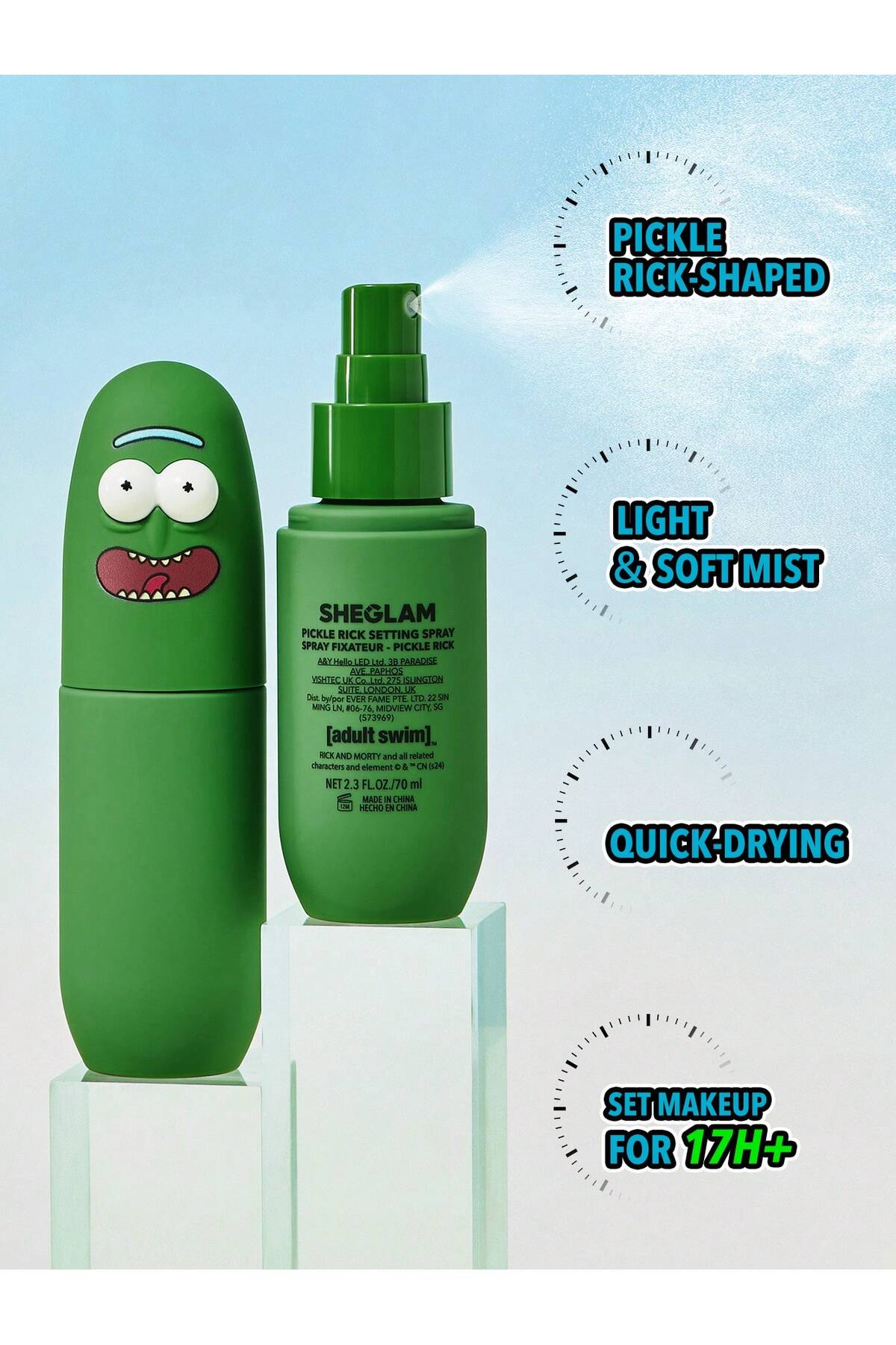 SHEGLAM Rick and Morty X SHEGLAM Pickle Rick Setting Spray