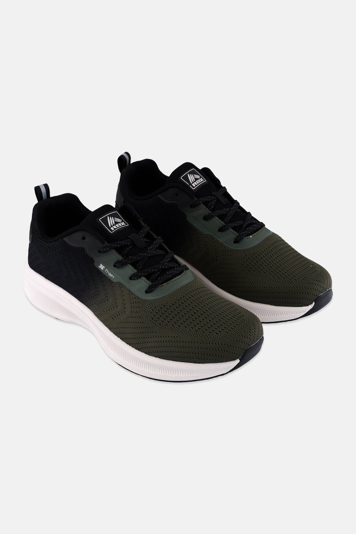 RBX-Men Lace Up Brand Logo Training Shoes, Olive 1
