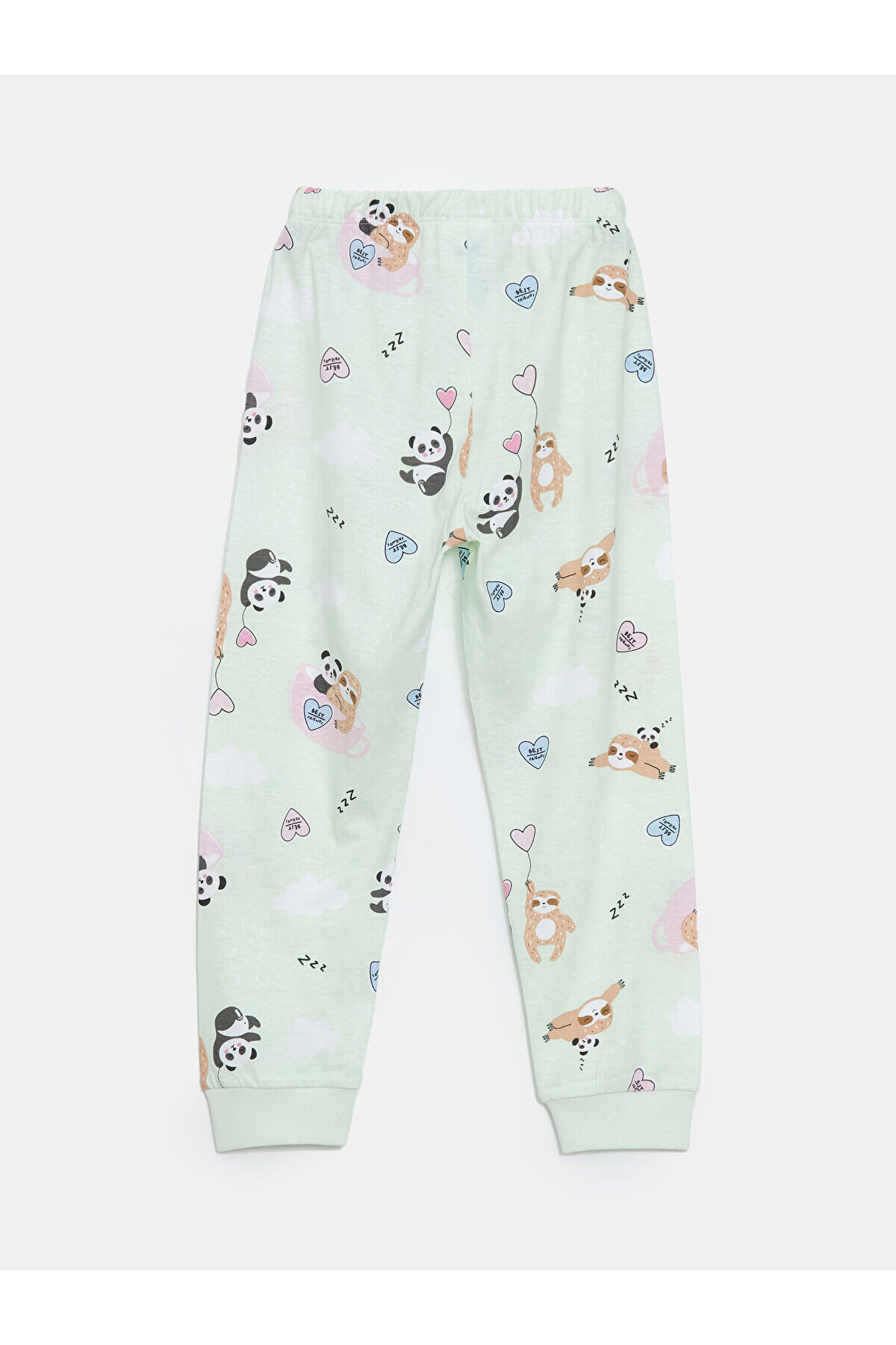 LC Waikiki Shining Store'dan Işıltılı Seçimler Sıfır Roba Yaka Baskılı Kız Çocuk Pijama Takımı fotoğrafı 6 (önizleme)