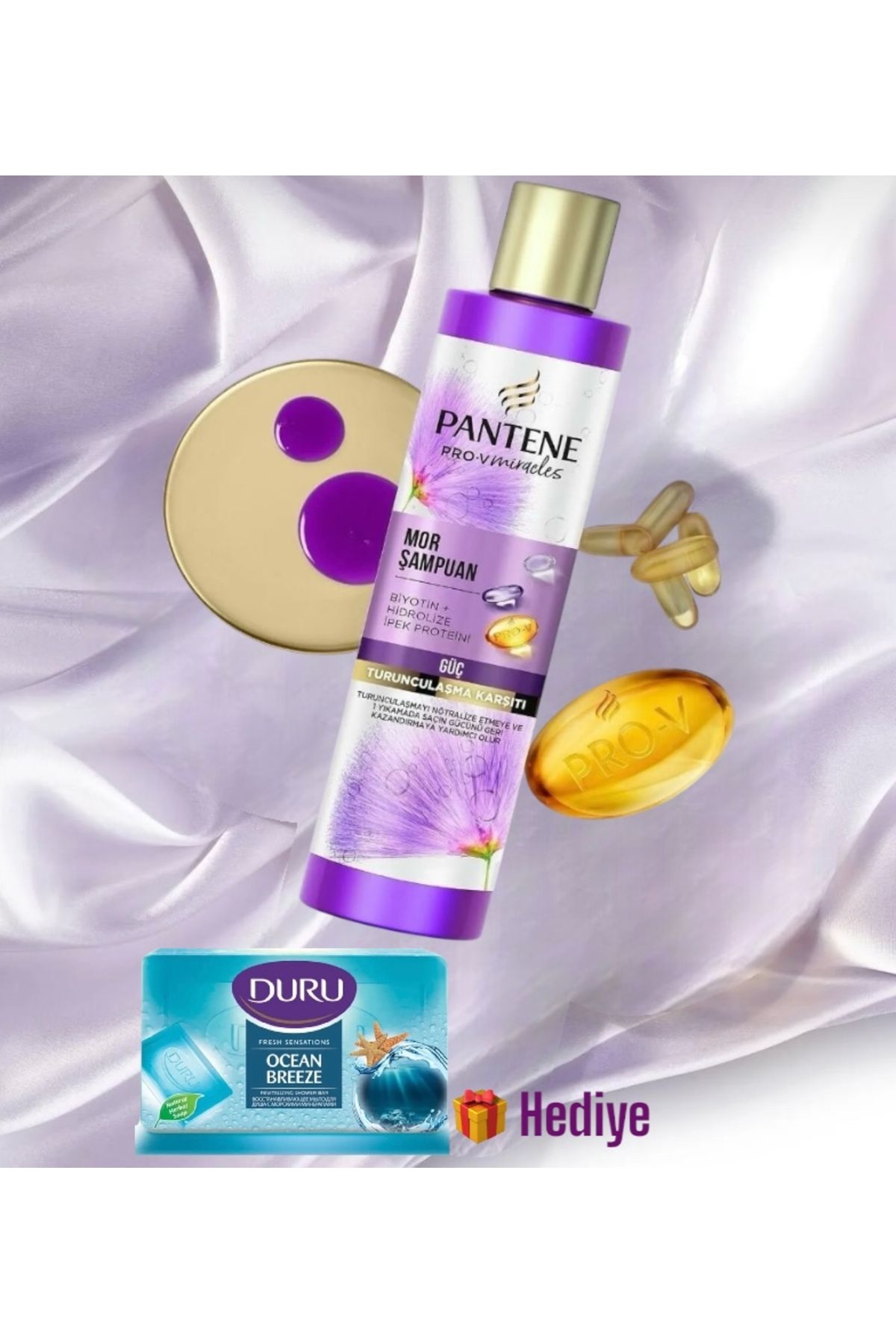 Pantene-شامبو أزرق - هدية برتقالية بوزن 150 جرام مع إنتاج مضاد 2