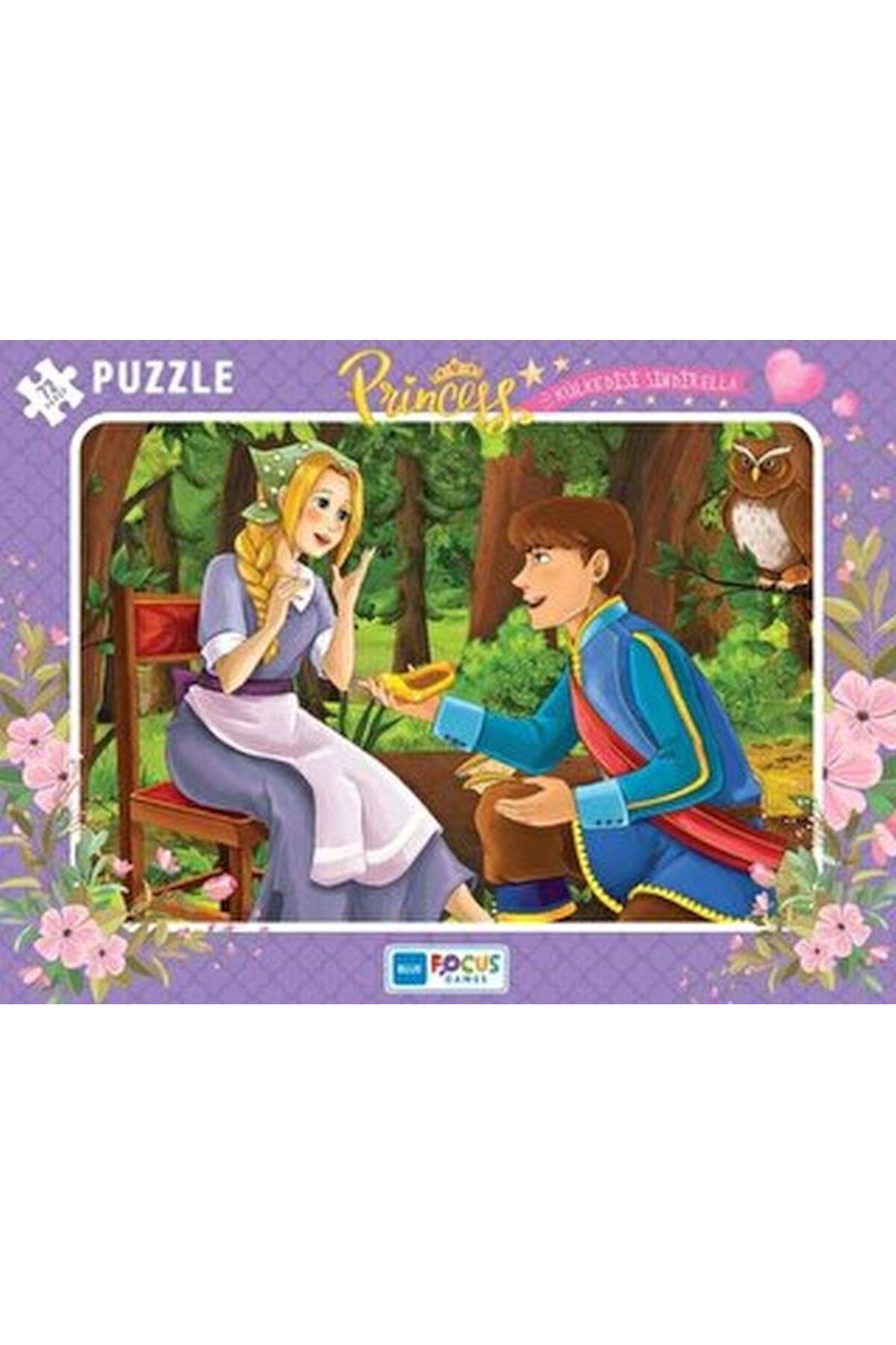 Blue Focus Yayınları Blue Focus 72 Parça Puzzle Princess Külkedisi Sindirella