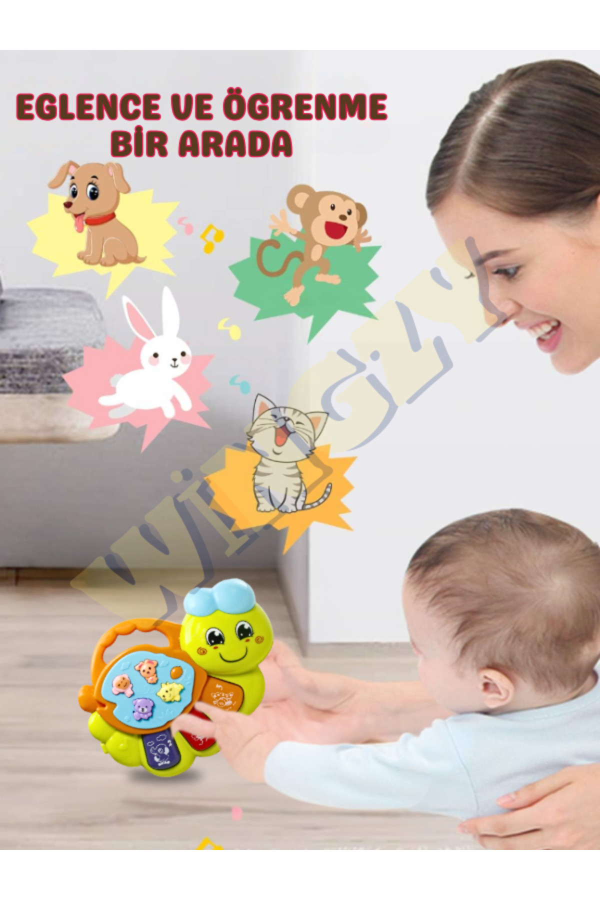 Wingzy Işıklı Ve Müzikli Bebek Piyanosu, Eğitici, Renkli, Sesli Oyuncak, Motor Ve Duyusal Gelişim fotoğrafı 4 (önizleme)