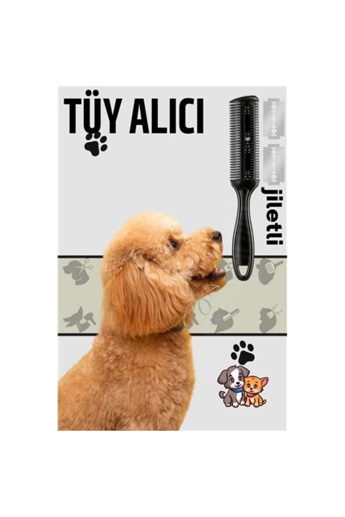 Store Winwinstore Kedi ve Köpek Çift Jiletli Tüy Alma Tarağı